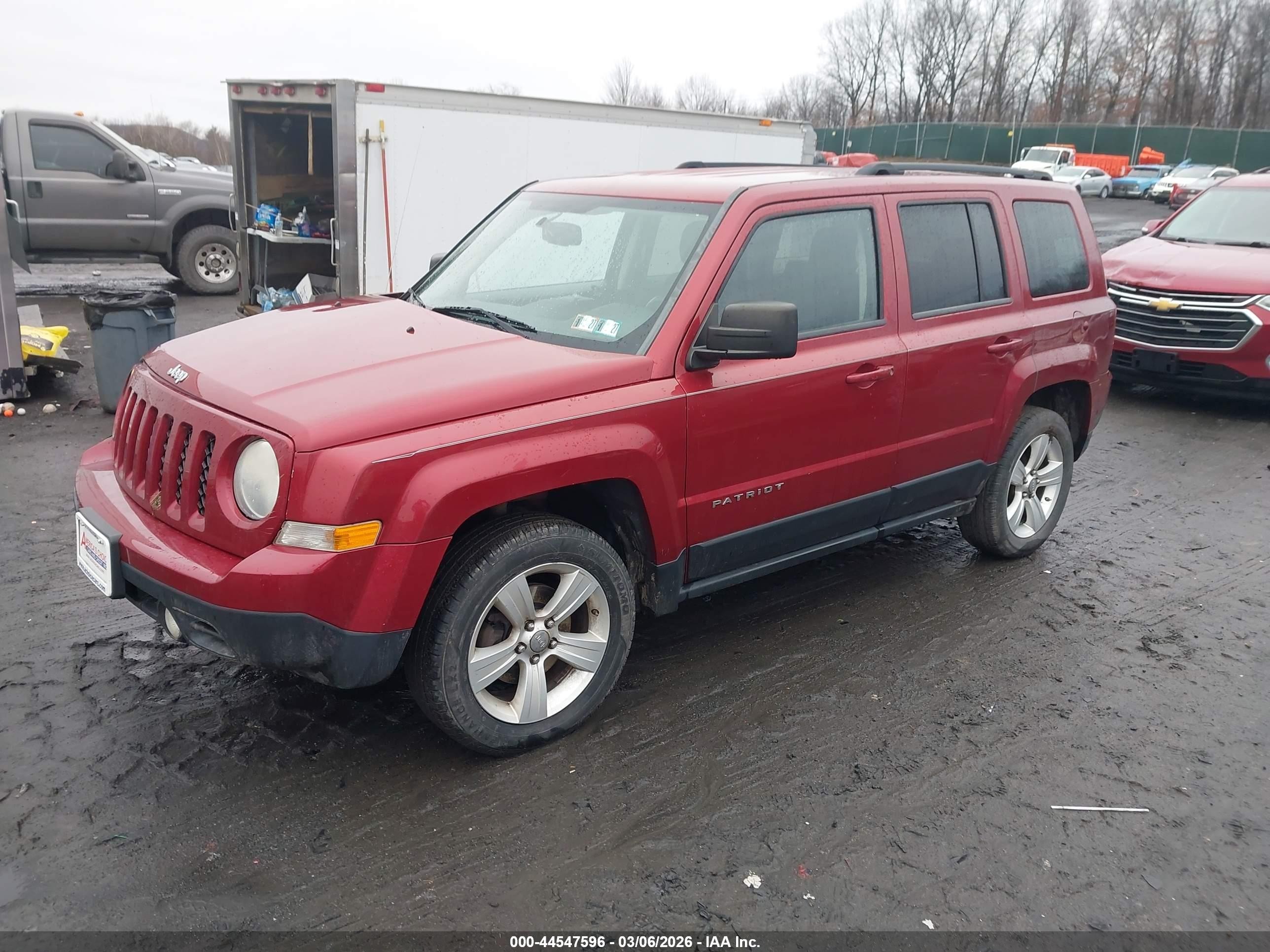 2012 Jeep Patriot Latitude Burgundy vin: 1C4NJRFB5CD600056