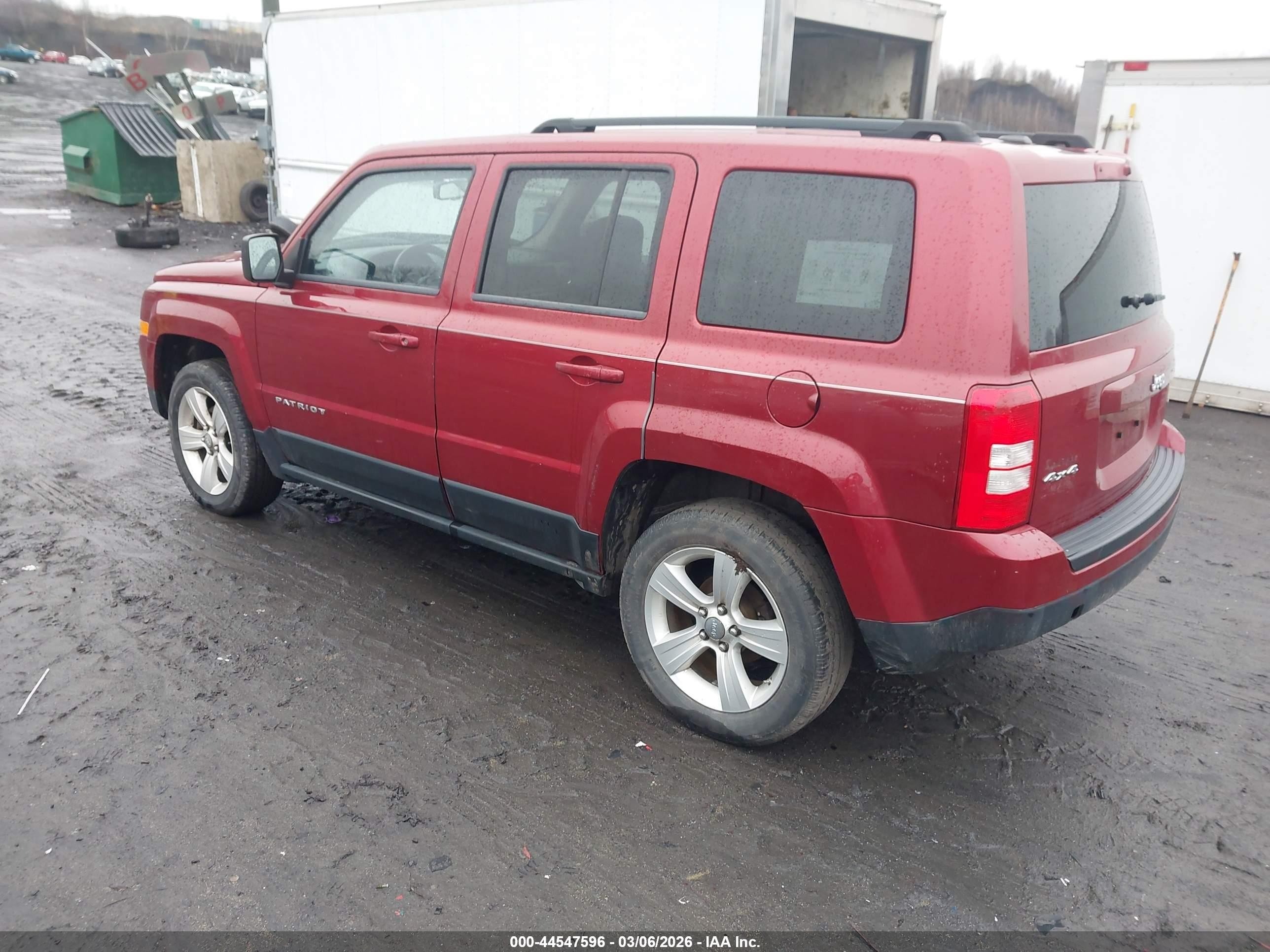 2012 Jeep Patriot Latitude Burgundy vin: 1C4NJRFB5CD600056