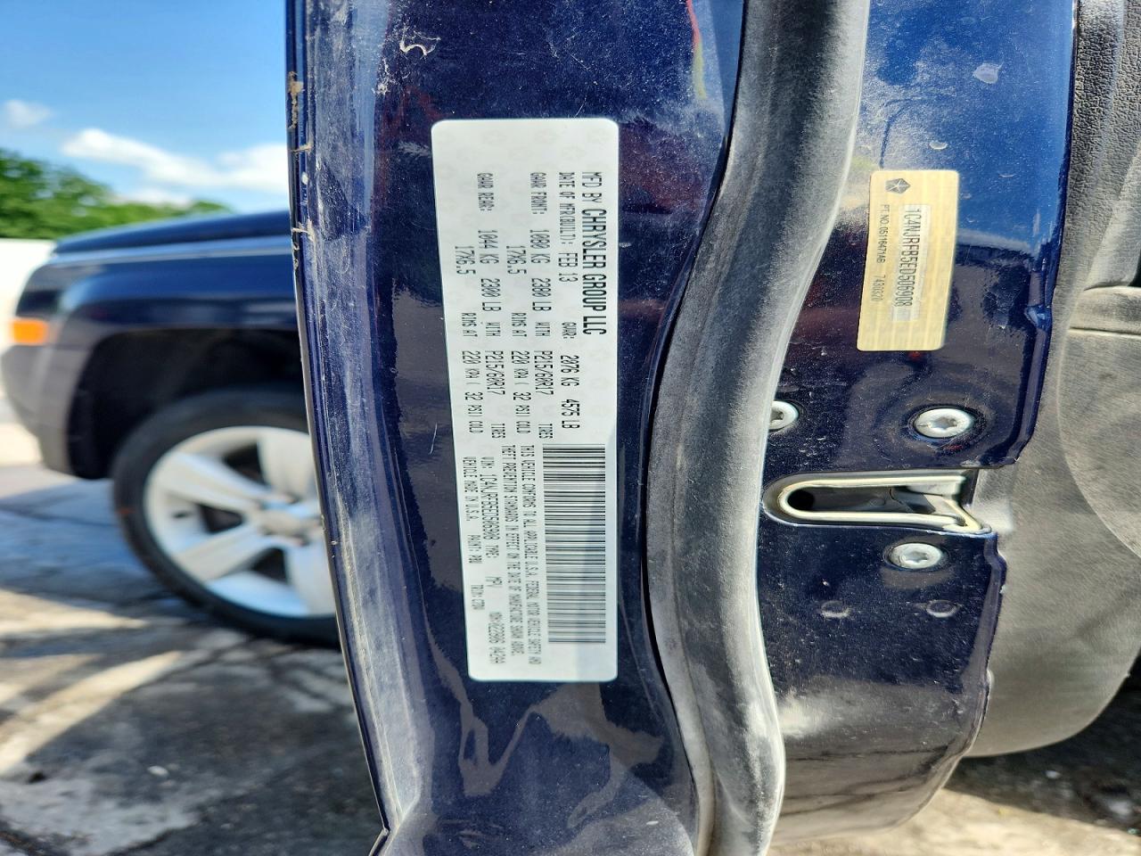 2014 Jeep Patriot Latitude Blue vin: 1C4NJRFB5ED506908