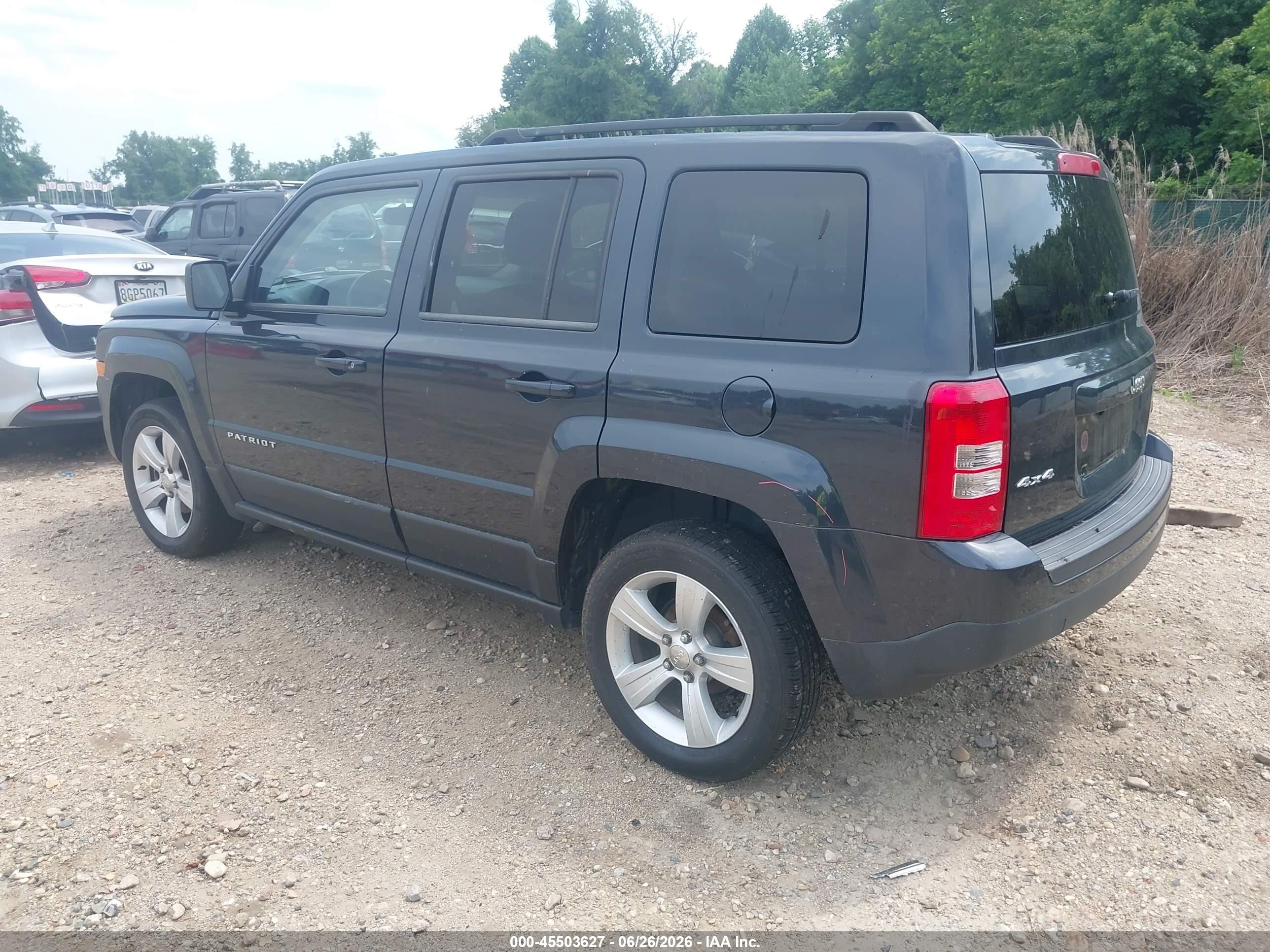 2014 Jeep Patriot Latitude Dark Blue vin: 1C4NJRFB5ED616728
