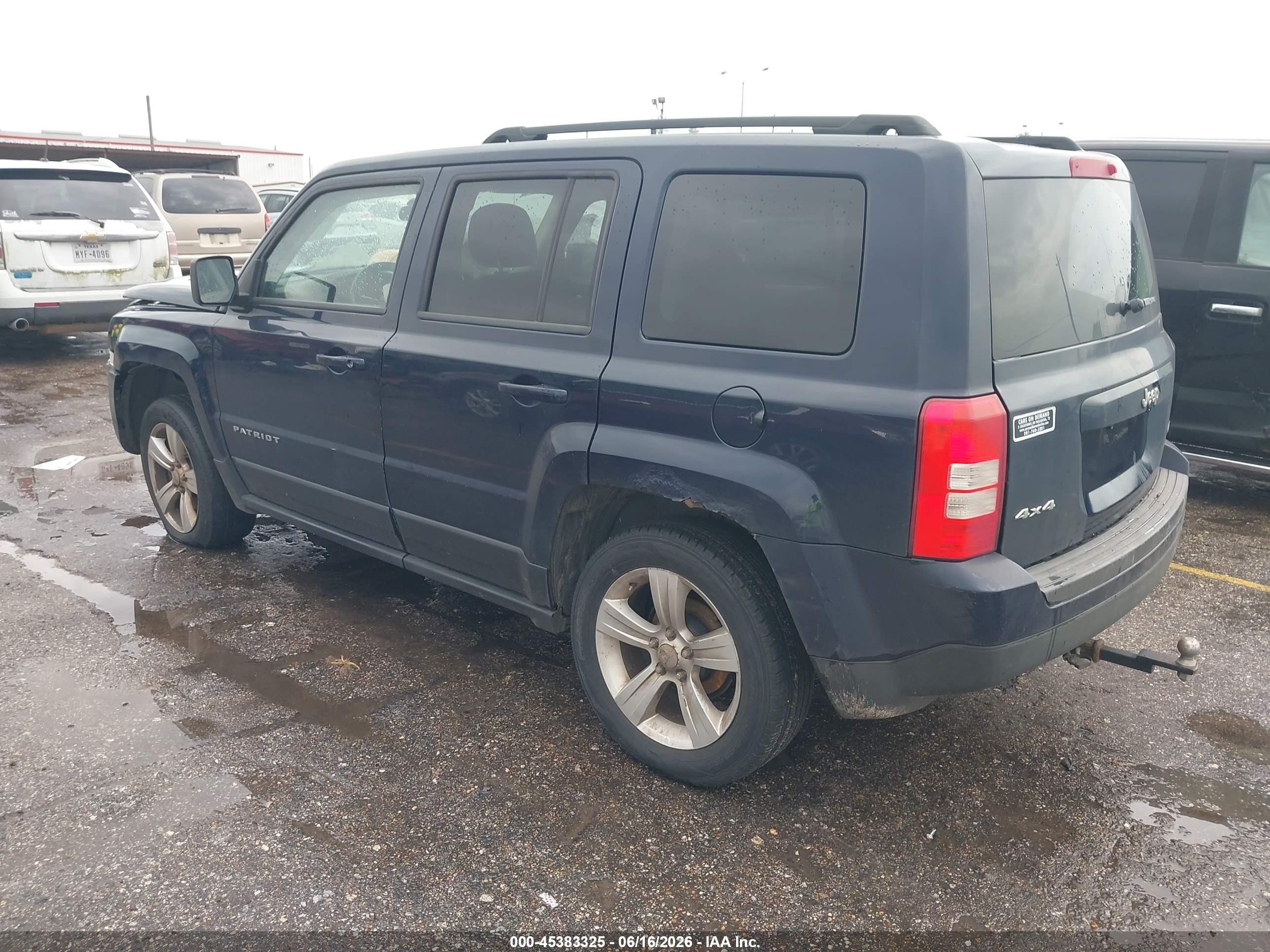2014 Jeep Patriot Latitude Black vin: 1C4NJRFB5ED693776