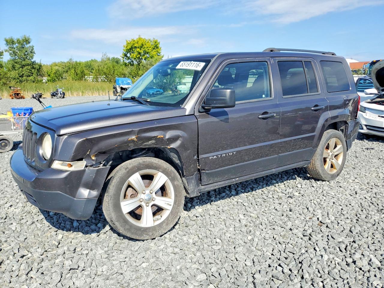 2014 Jeep Patriot Latitude Gray vin: 1C4NJRFB5ED910310
