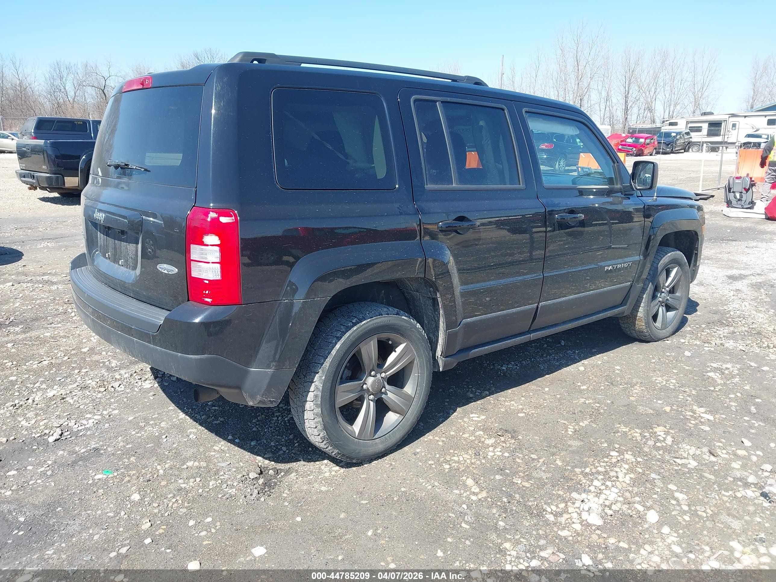 2015 Jeep Patriot High Altitude Edition Black vin: 1C4NJRFB5FD348264