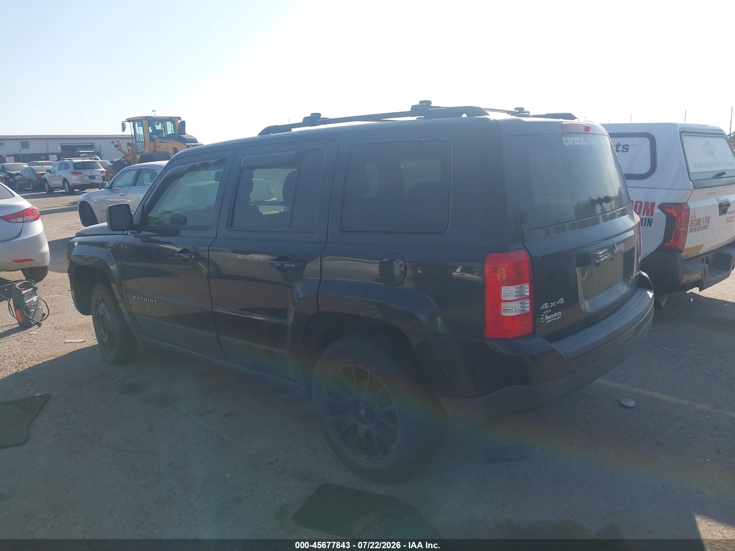 2013 Jeep Patriot Latitude Black vin: 1C4NJRFB6DD165663