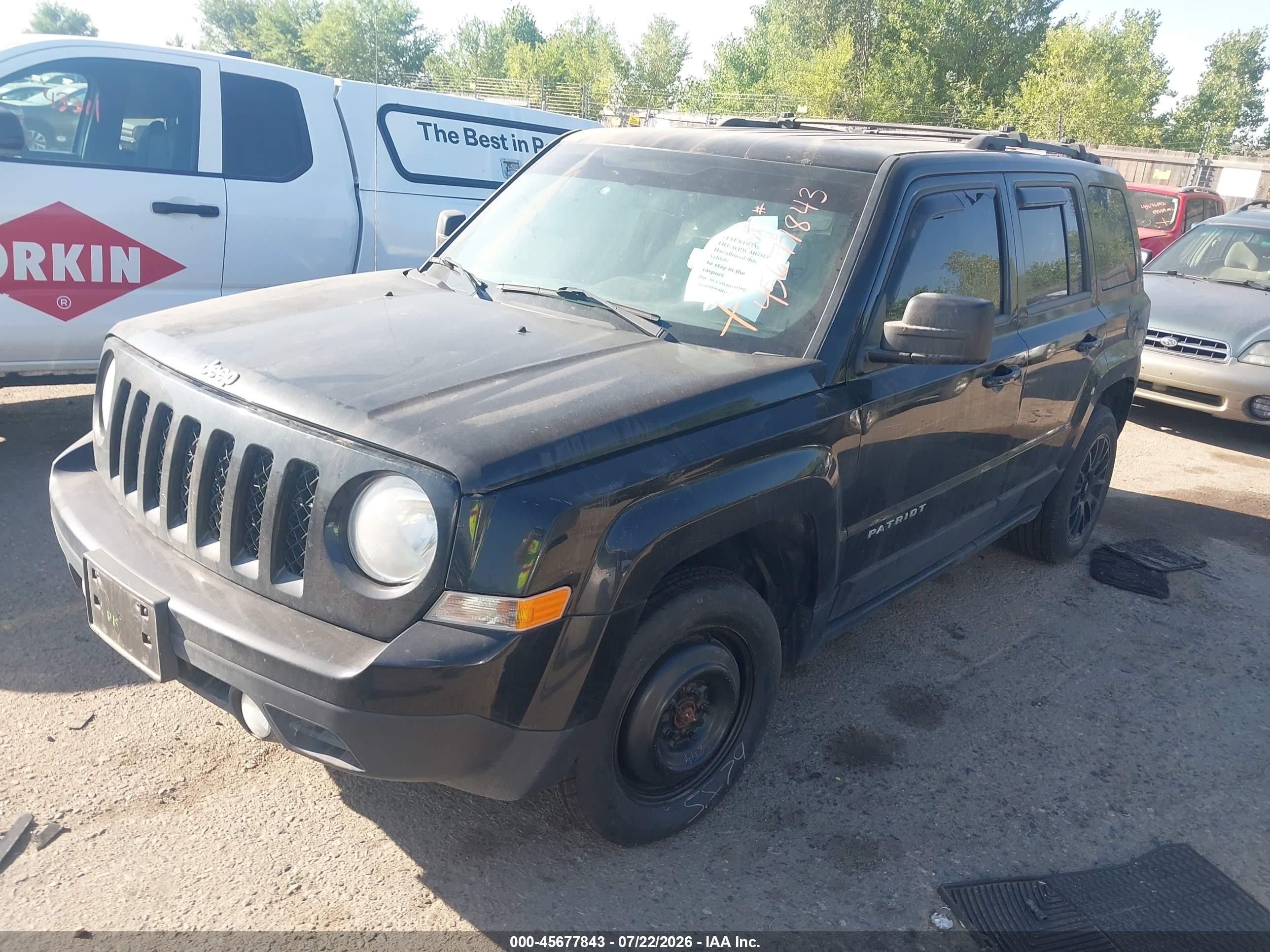 2013 Jeep Patriot Latitude Black vin: 1C4NJRFB6DD165663