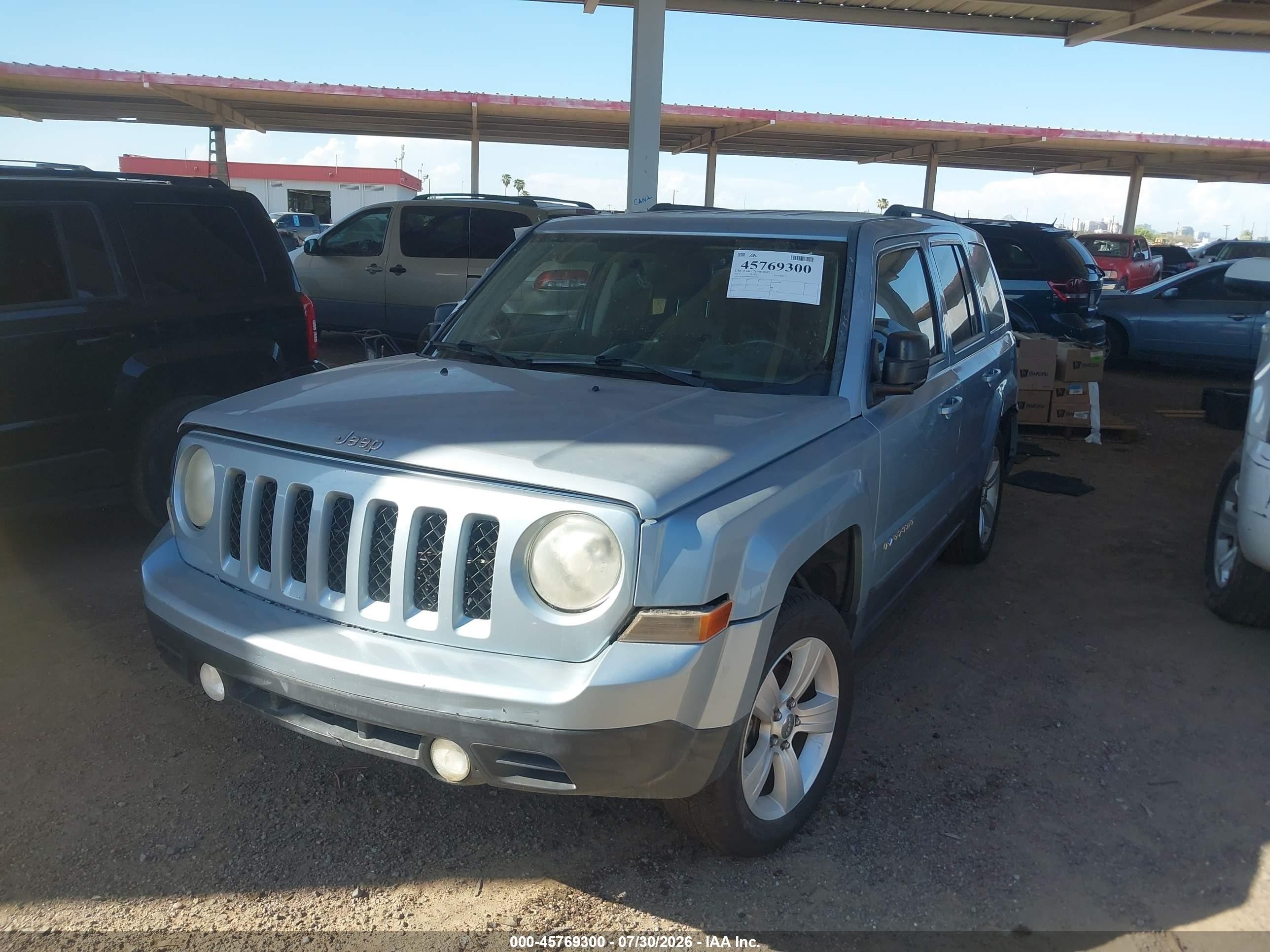 2013 Jeep Patriot Latitude Синий vin: 1C4NJRFB6DD221956