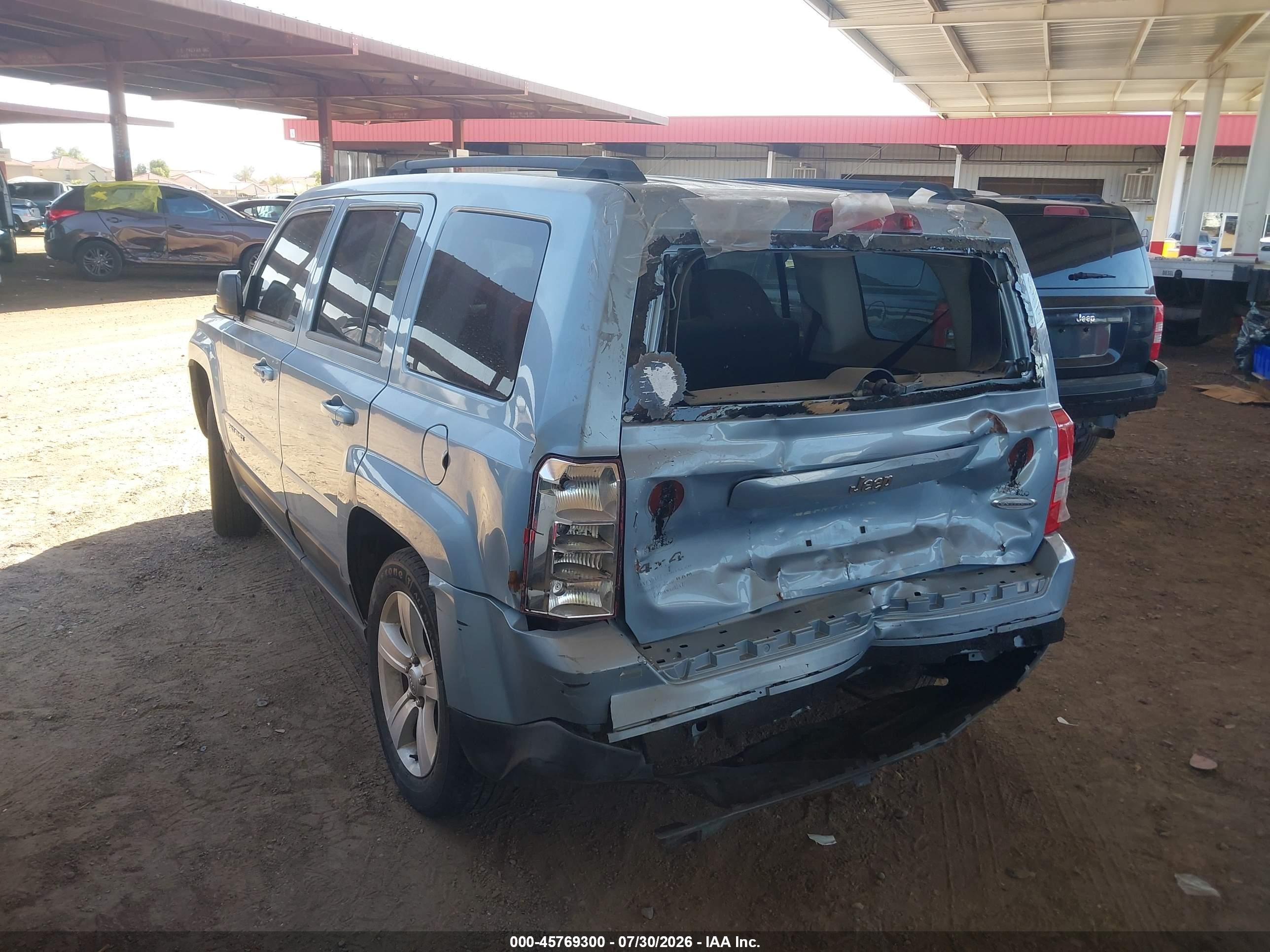 2013 Jeep Patriot Latitude Синий vin: 1C4NJRFB6DD221956