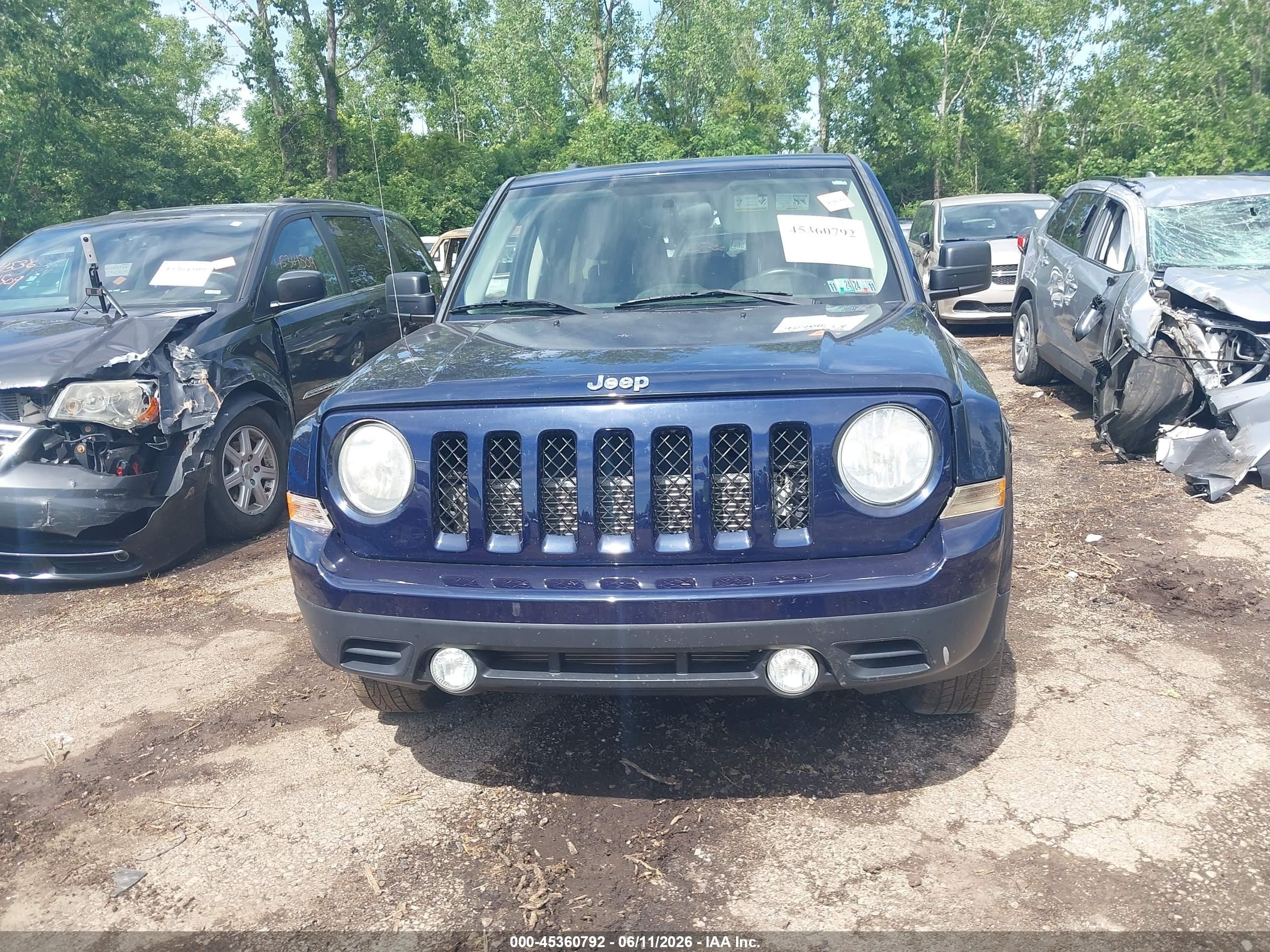 2014 Jeep Patriot Latitude Dark Blue vin: 1C4NJRFB6ED508960