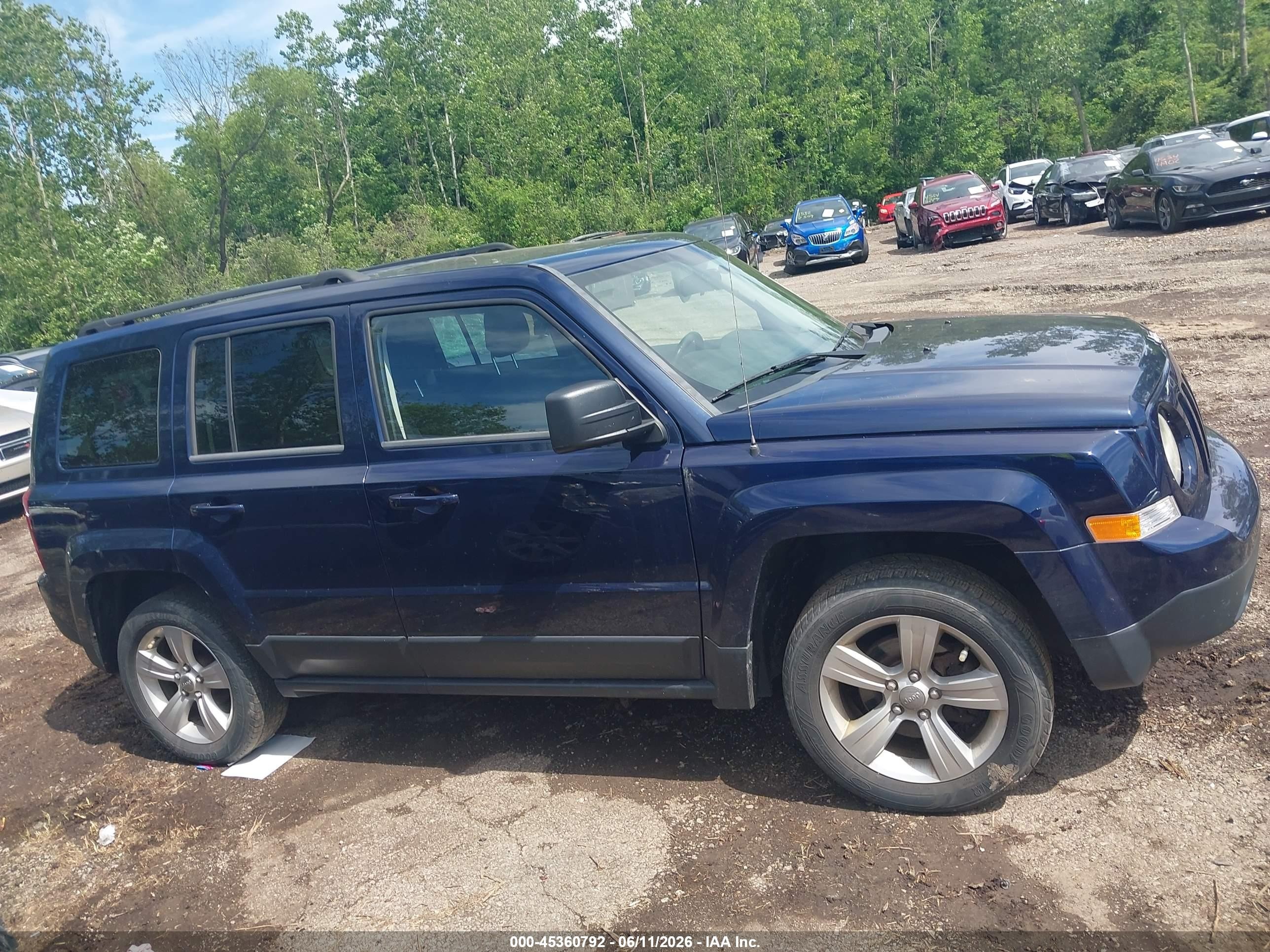 2014 Jeep Patriot Latitude Dark Blue vin: 1C4NJRFB6ED508960