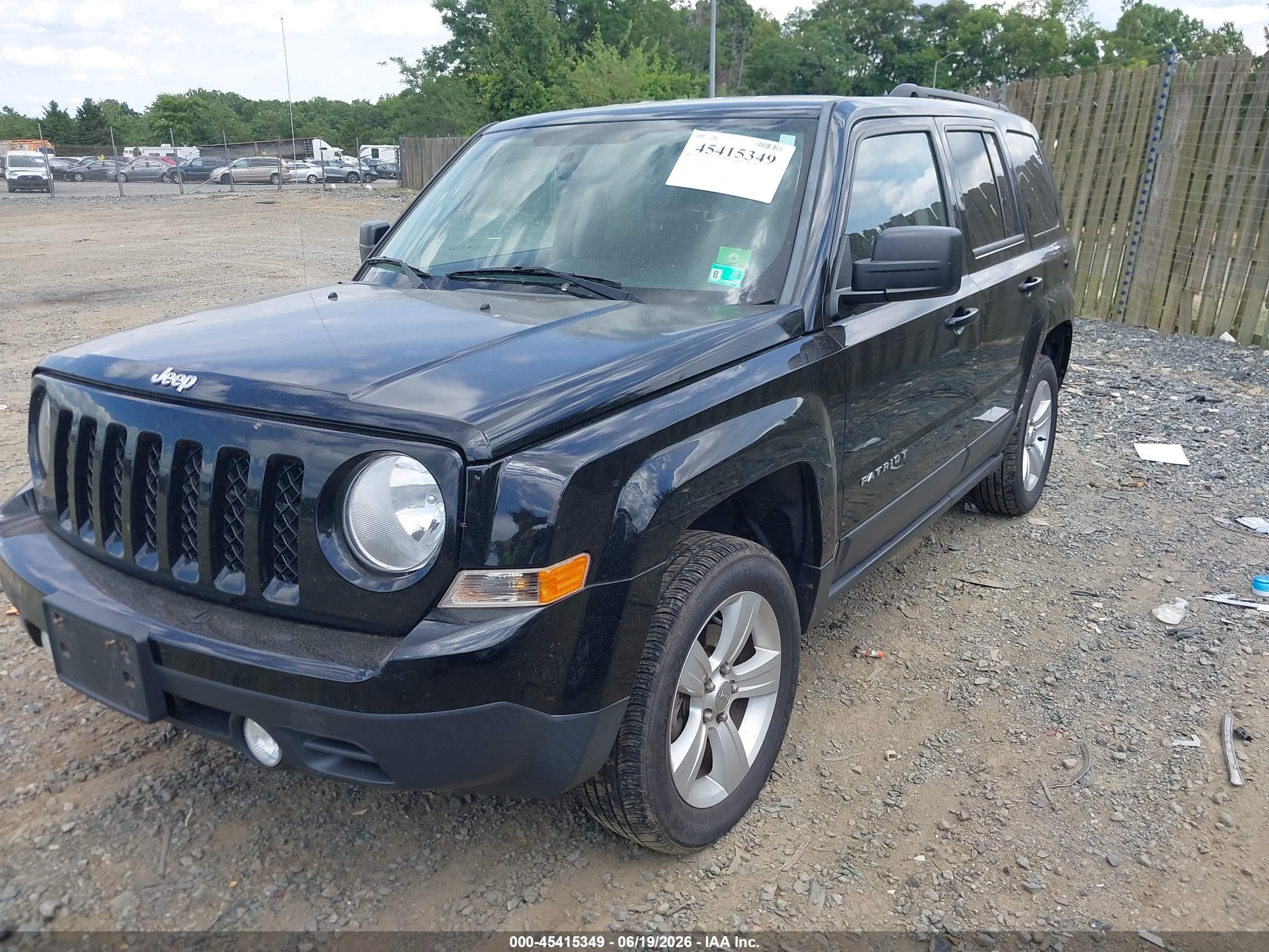 2014 Jeep Patriot Latitude Черный vin: 1C4NJRFB6ED659586