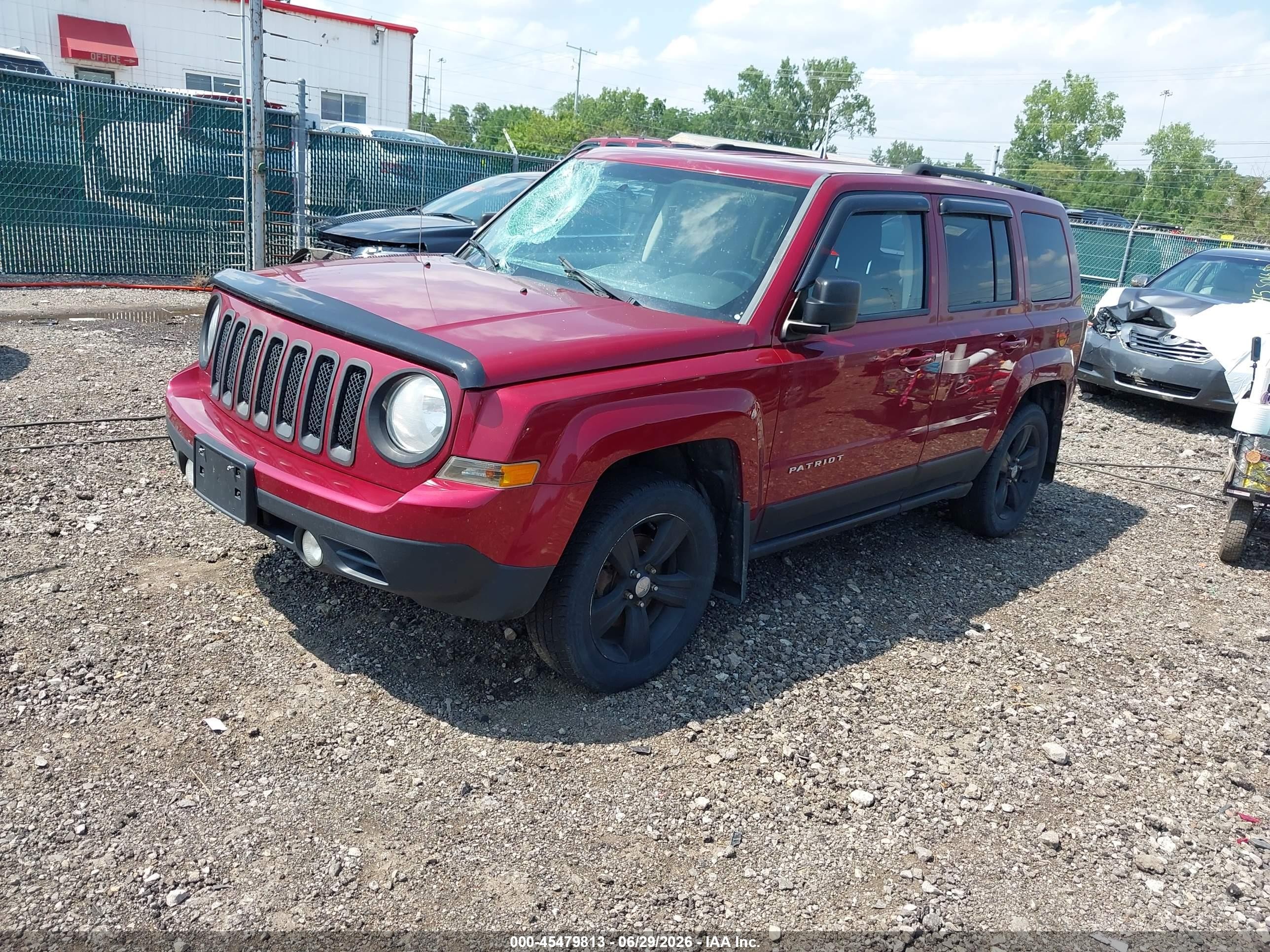 2014 Jeep Patriot Latitude Maroon vin: 1C4NJRFB6ED660818