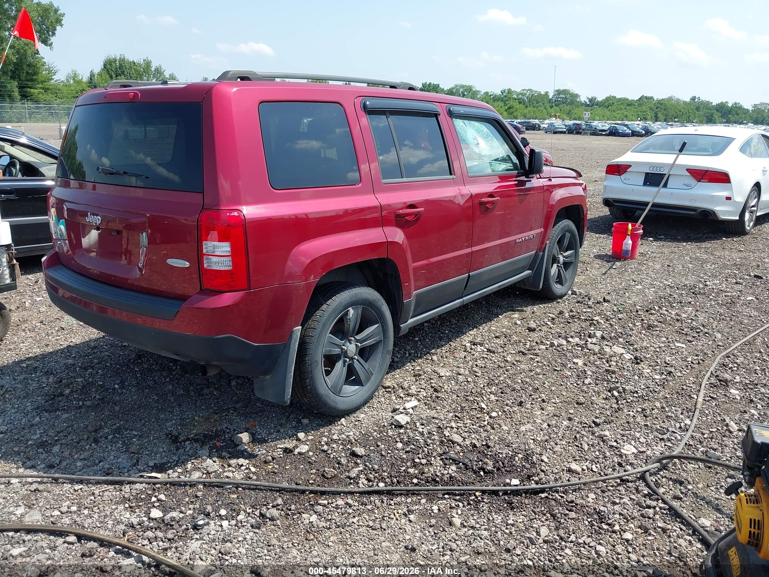 2014 Jeep Patriot Latitude Maroon vin: 1C4NJRFB6ED660818