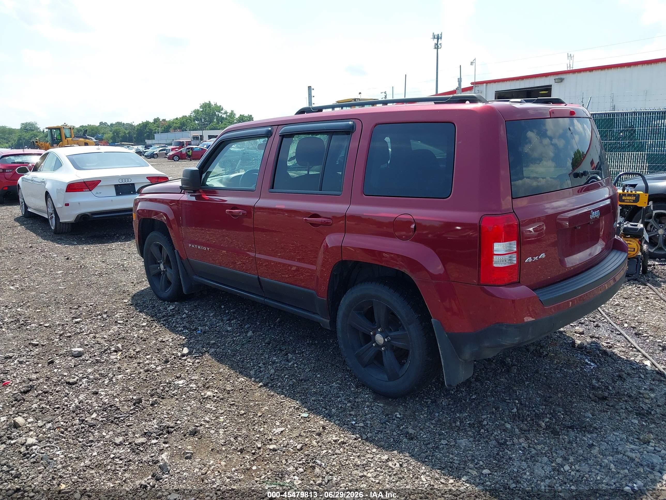 2014 Jeep Patriot Latitude Maroon vin: 1C4NJRFB6ED660818