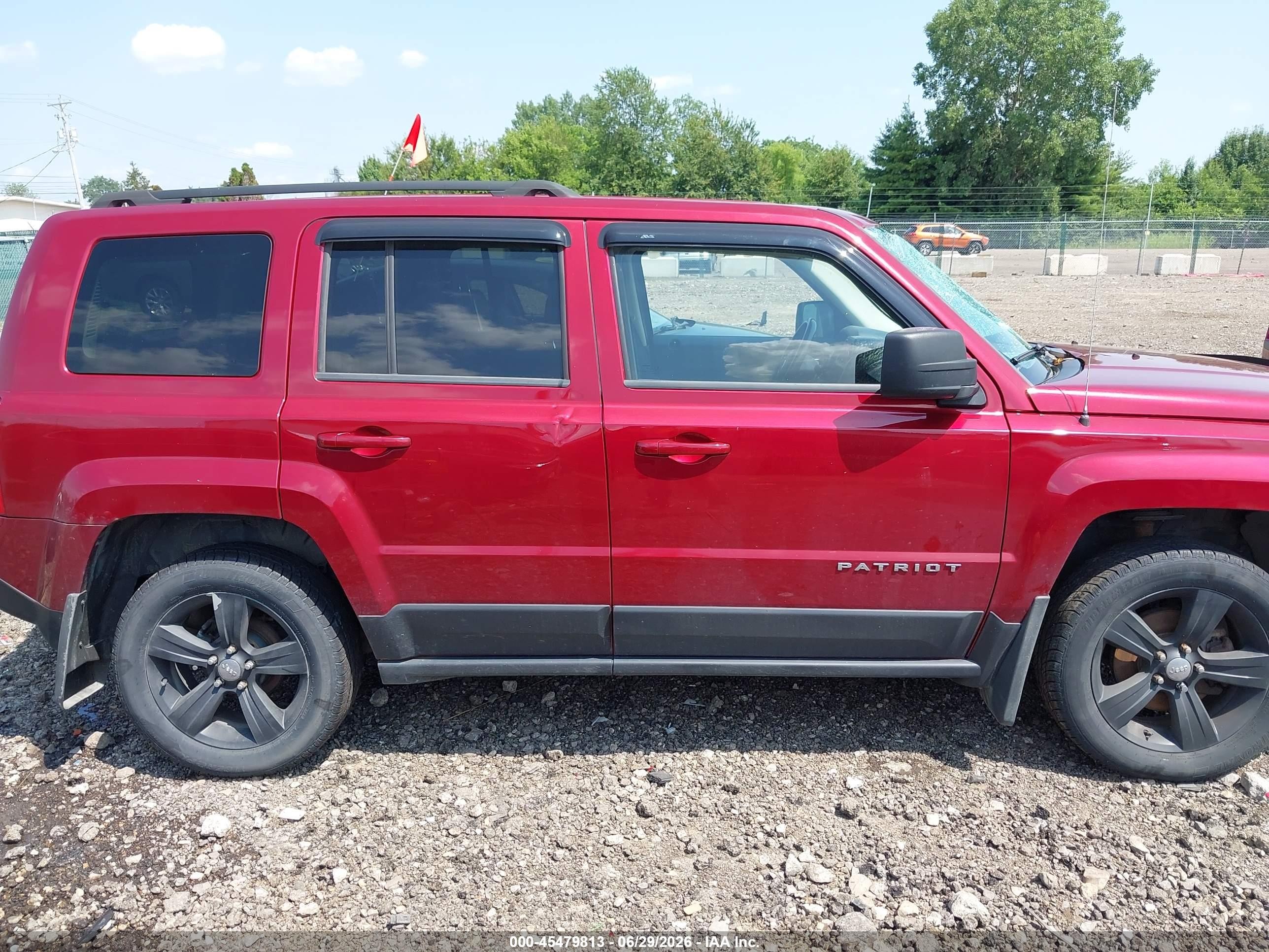 2014 Jeep Patriot Latitude Maroon vin: 1C4NJRFB6ED660818