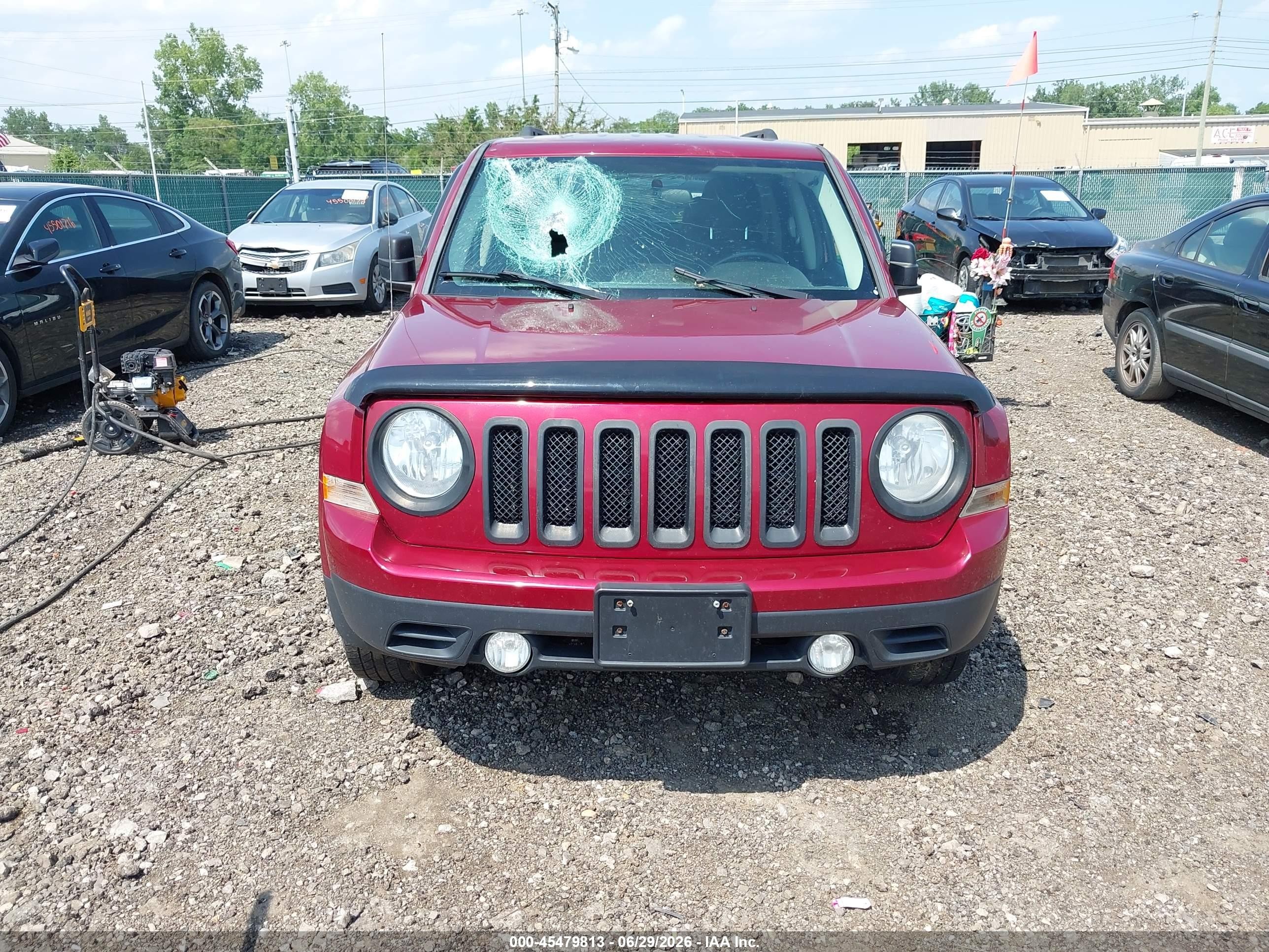 2014 Jeep Patriot Latitude Maroon vin: 1C4NJRFB6ED660818