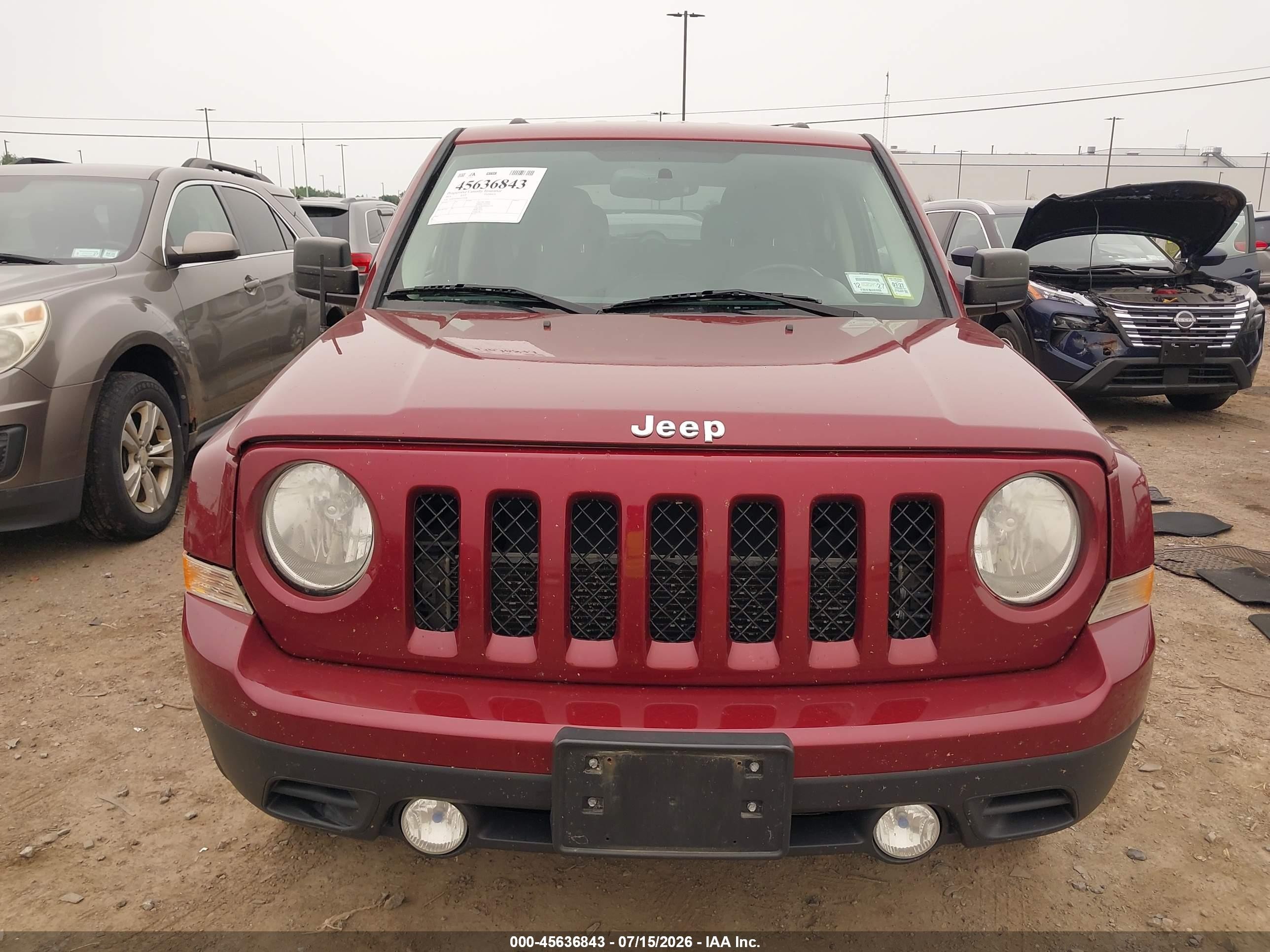 2014 Jeep Patriot Latitude Красный vin: 1C4NJRFB6ED727028