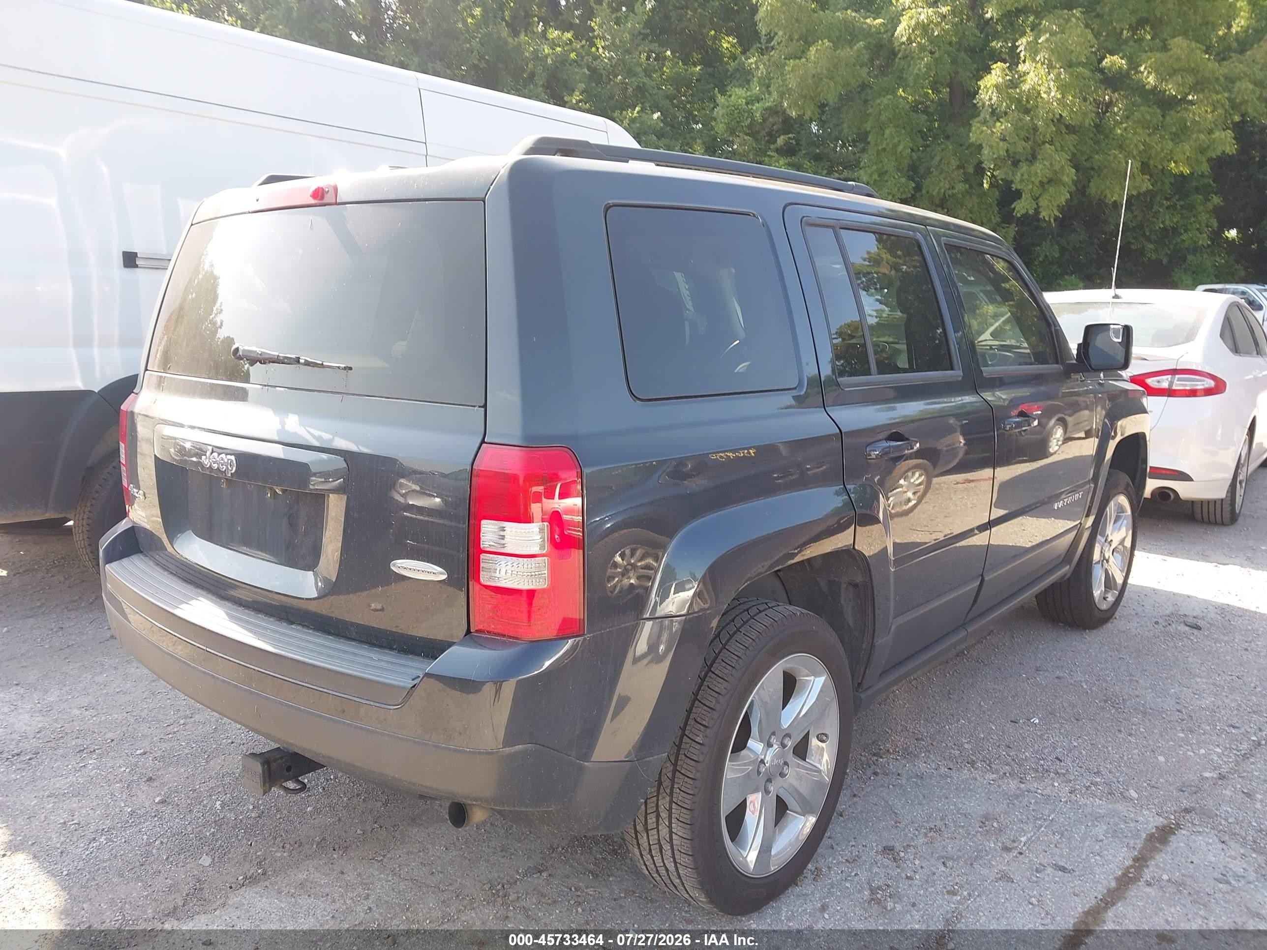 2014 Jeep Patriot Latitude Gray vin: 1C4NJRFB6ED862476
