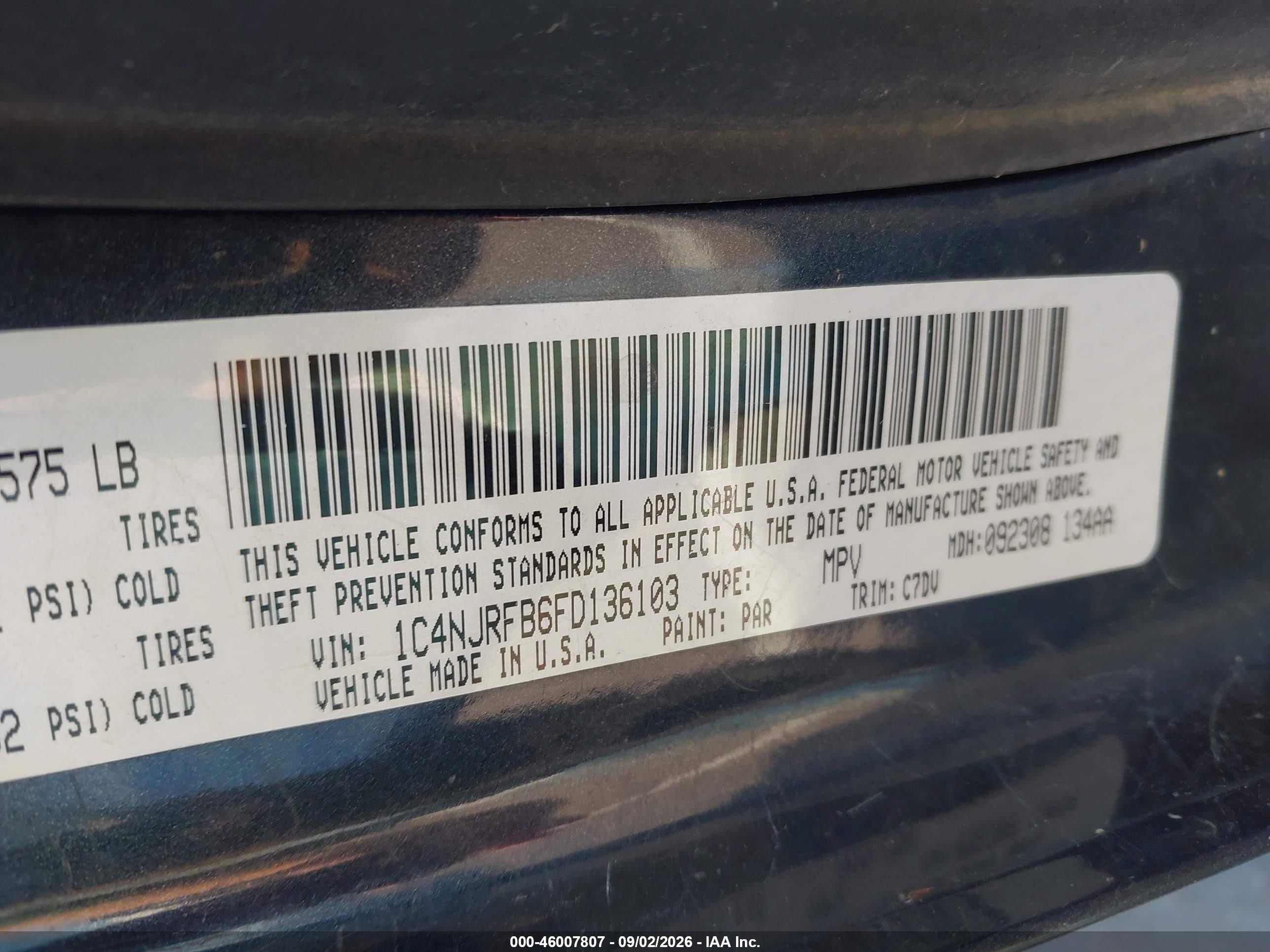 2015 Jeep Patriot Latitude Blue vin: 1C4NJRFB6FD136103