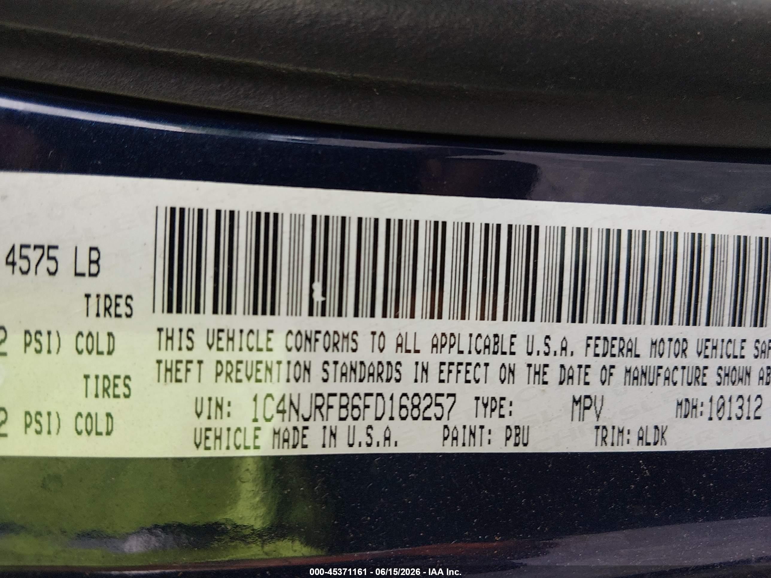 2015 Jeep Patriot High Altitude Edition Gray vin: 1C4NJRFB6FD168257