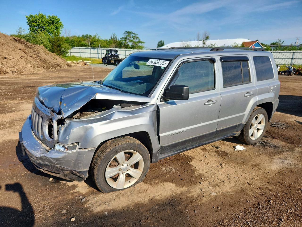 2015 Jeep Patriot Latitude Silver vin: 1C4NJRFB6FD215724