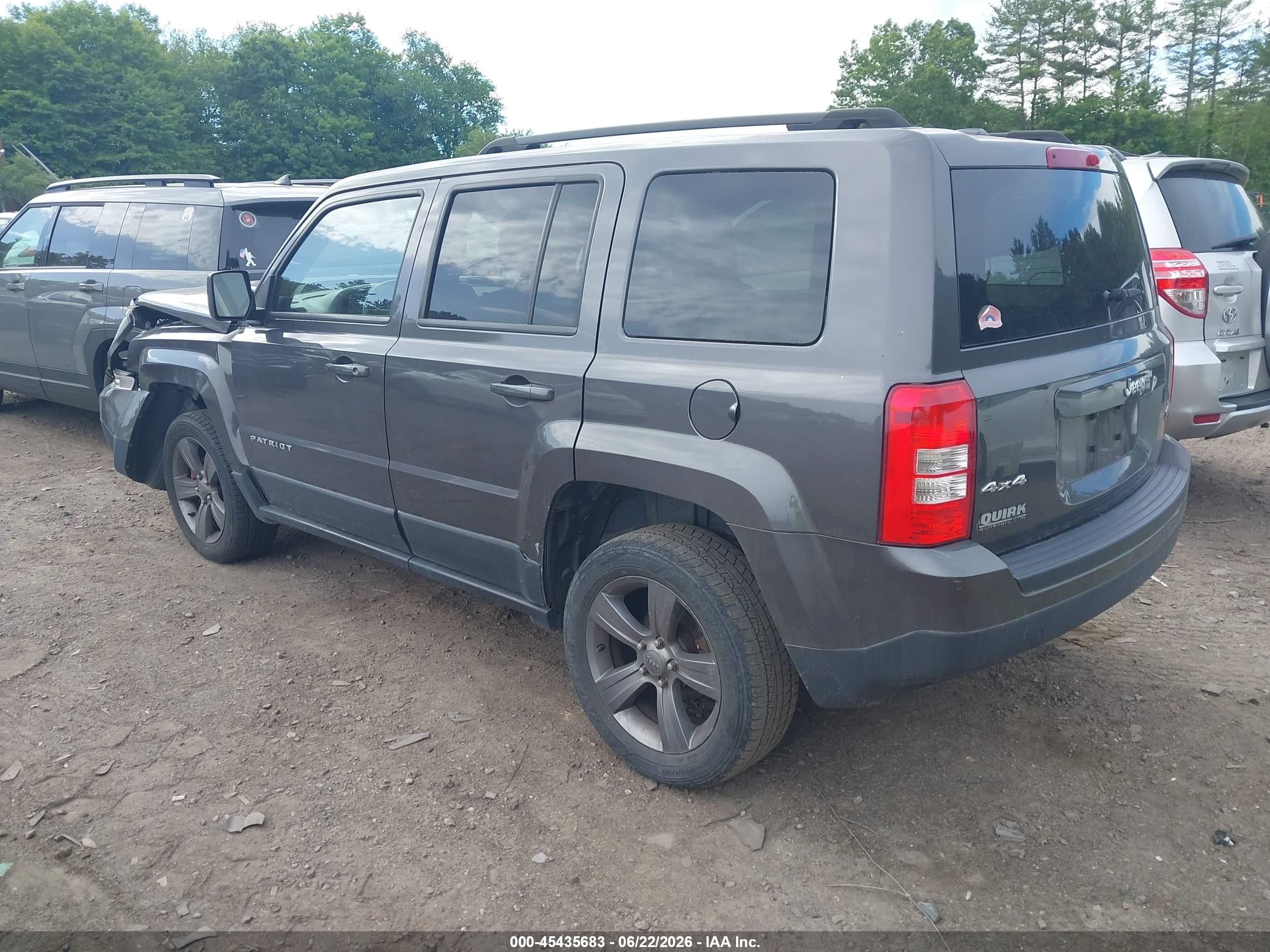 2015 Jeep Patriot High Altitude Edition Gray vin: 1C4NJRFB6FD272134