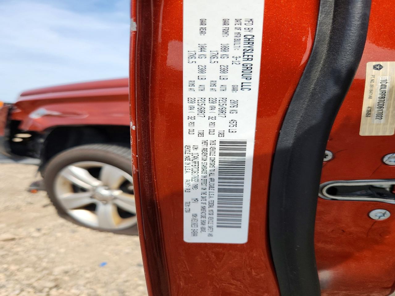 2012 Jeep Patriot Latitude Orange vin: 1C4NJRFB7CD617022