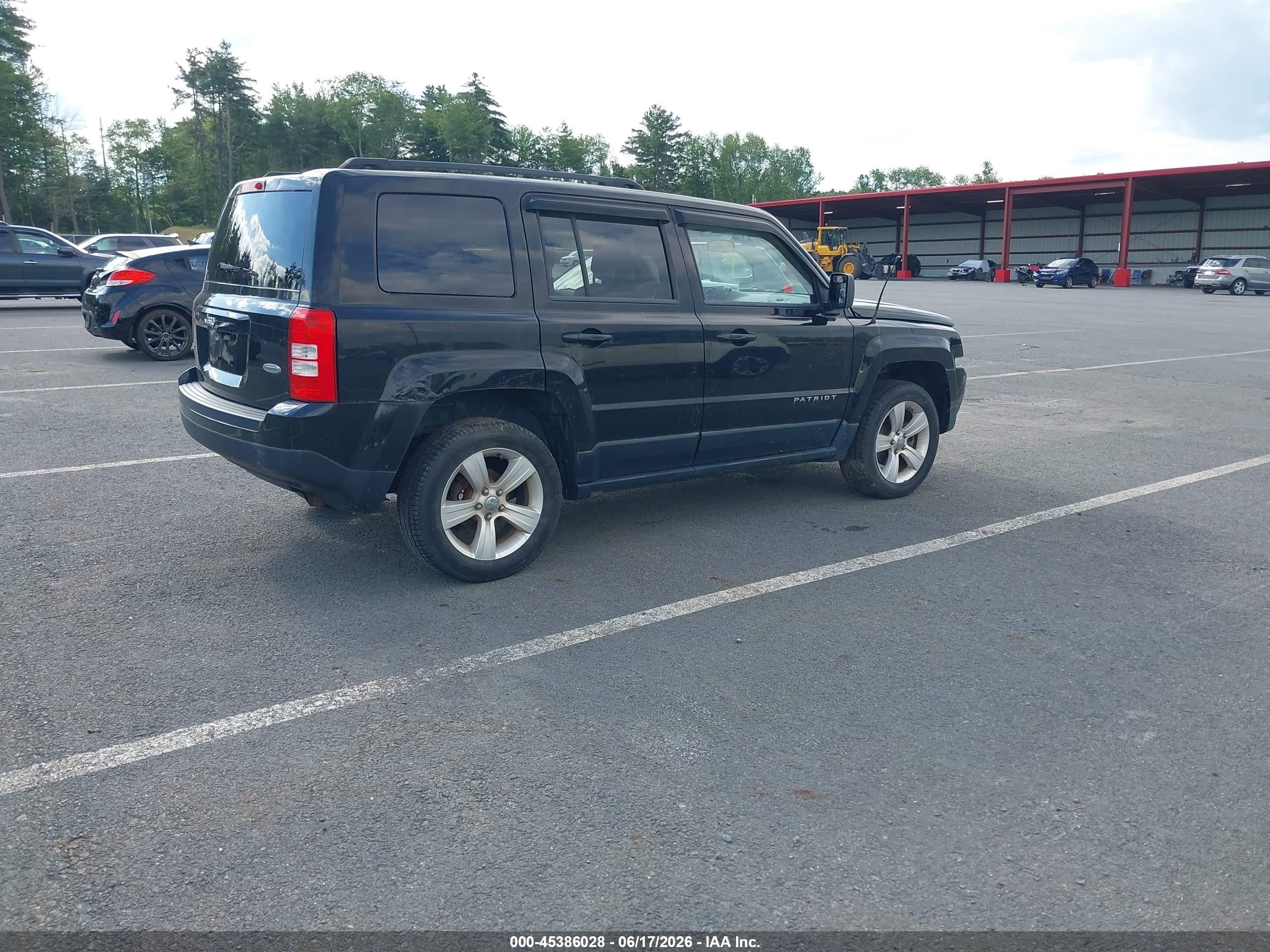 2012 Jeep Patriot Latitude Black vin: 1C4NJRFB7CD718254