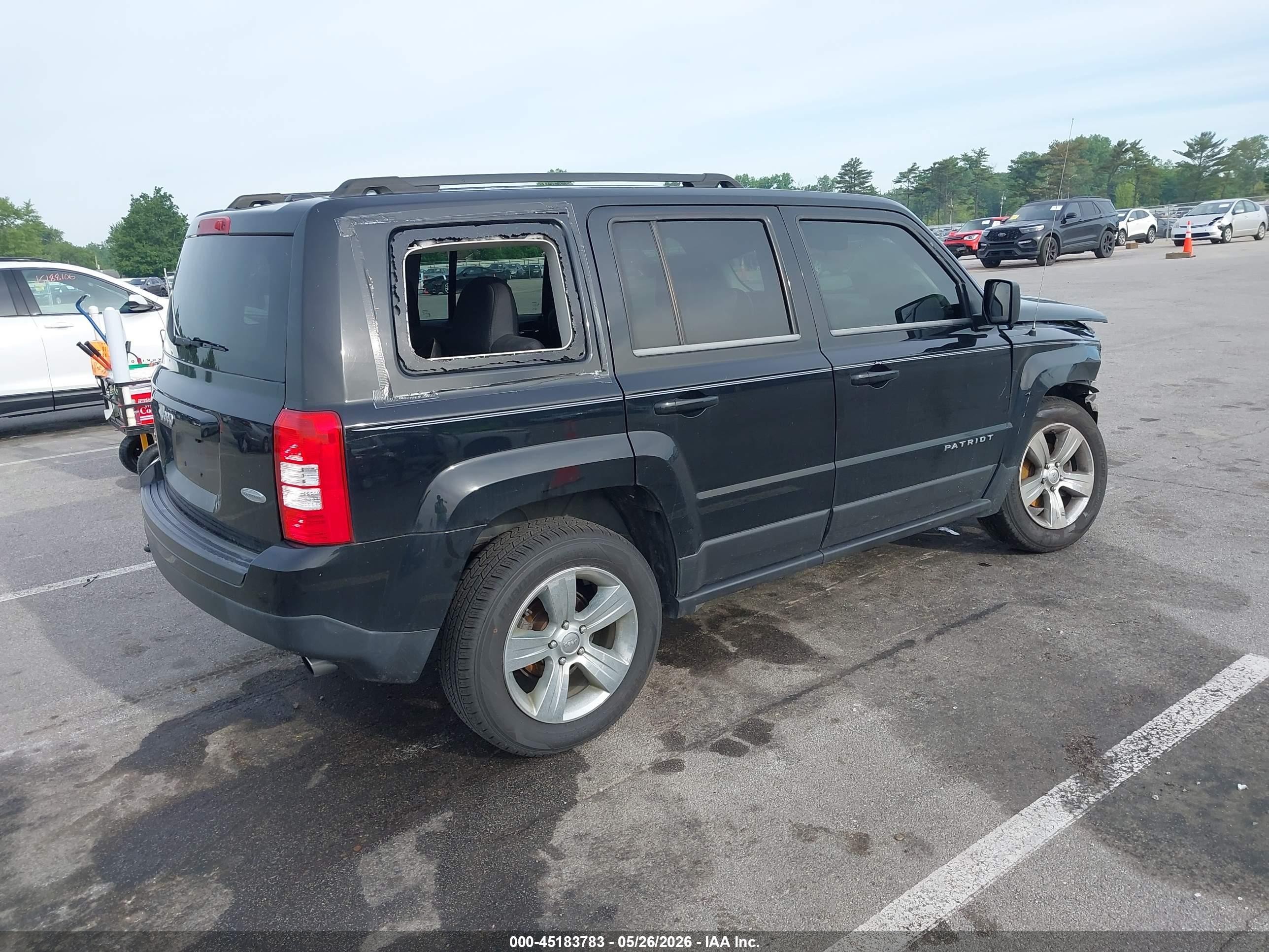 2014 Jeep Patriot Latitude Black vin: 1C4NJRFB7ED514511