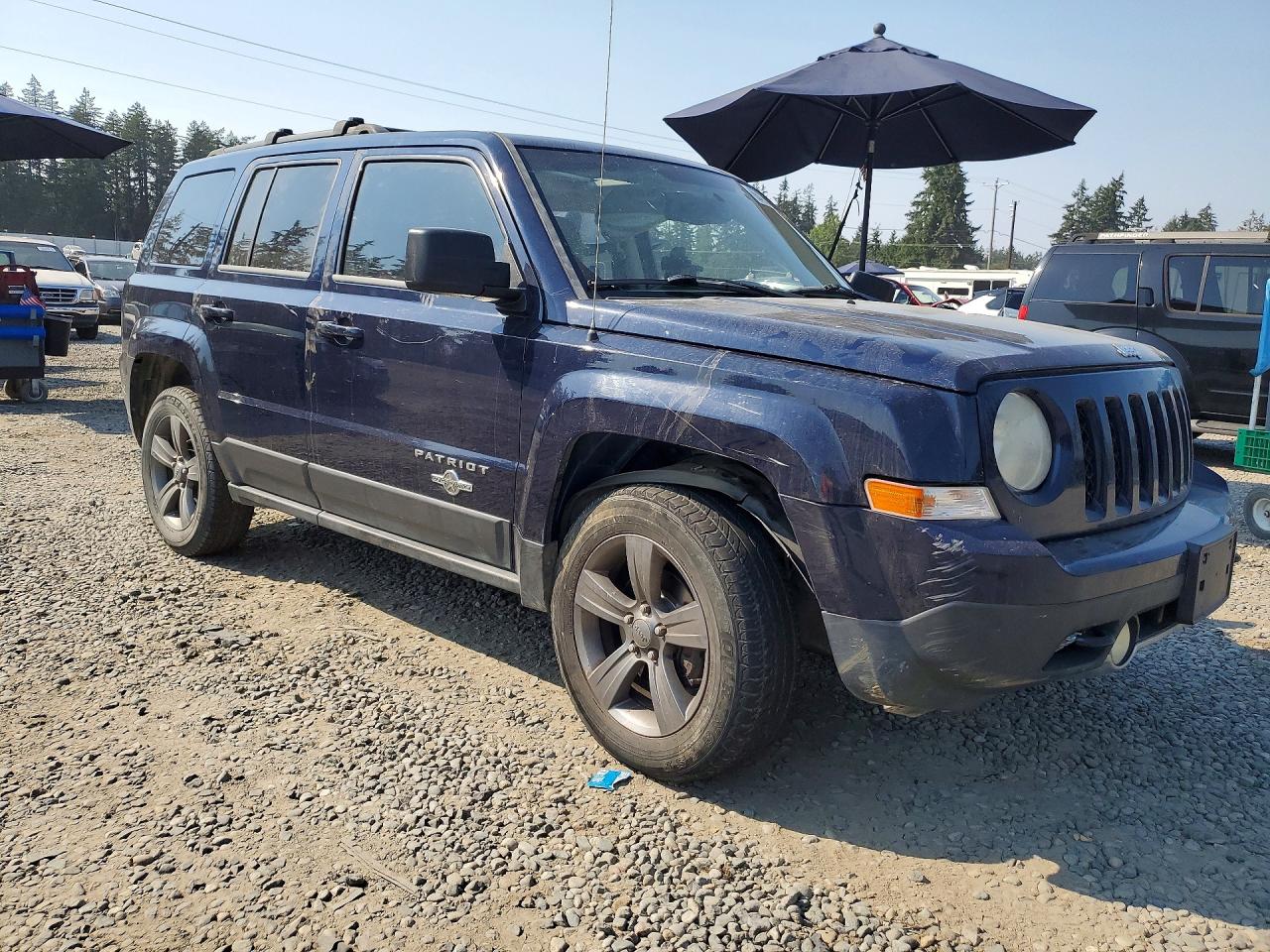 2014 Jeep Patriot Latitude Blue vin: 1C4NJRFB7ED602023