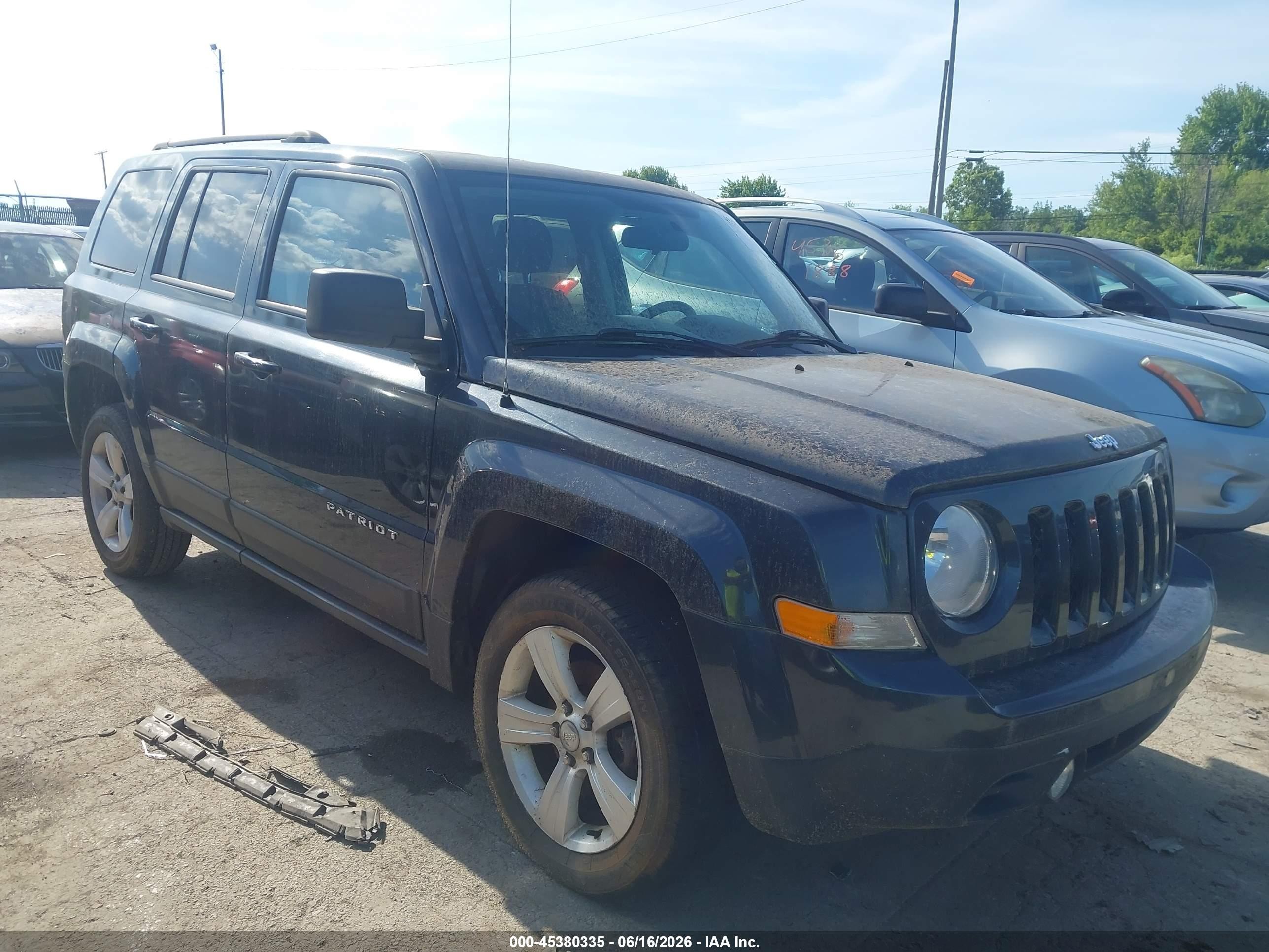 2014 Jeep Patriot Latitude Black vin: 1C4NJRFB7ED650086