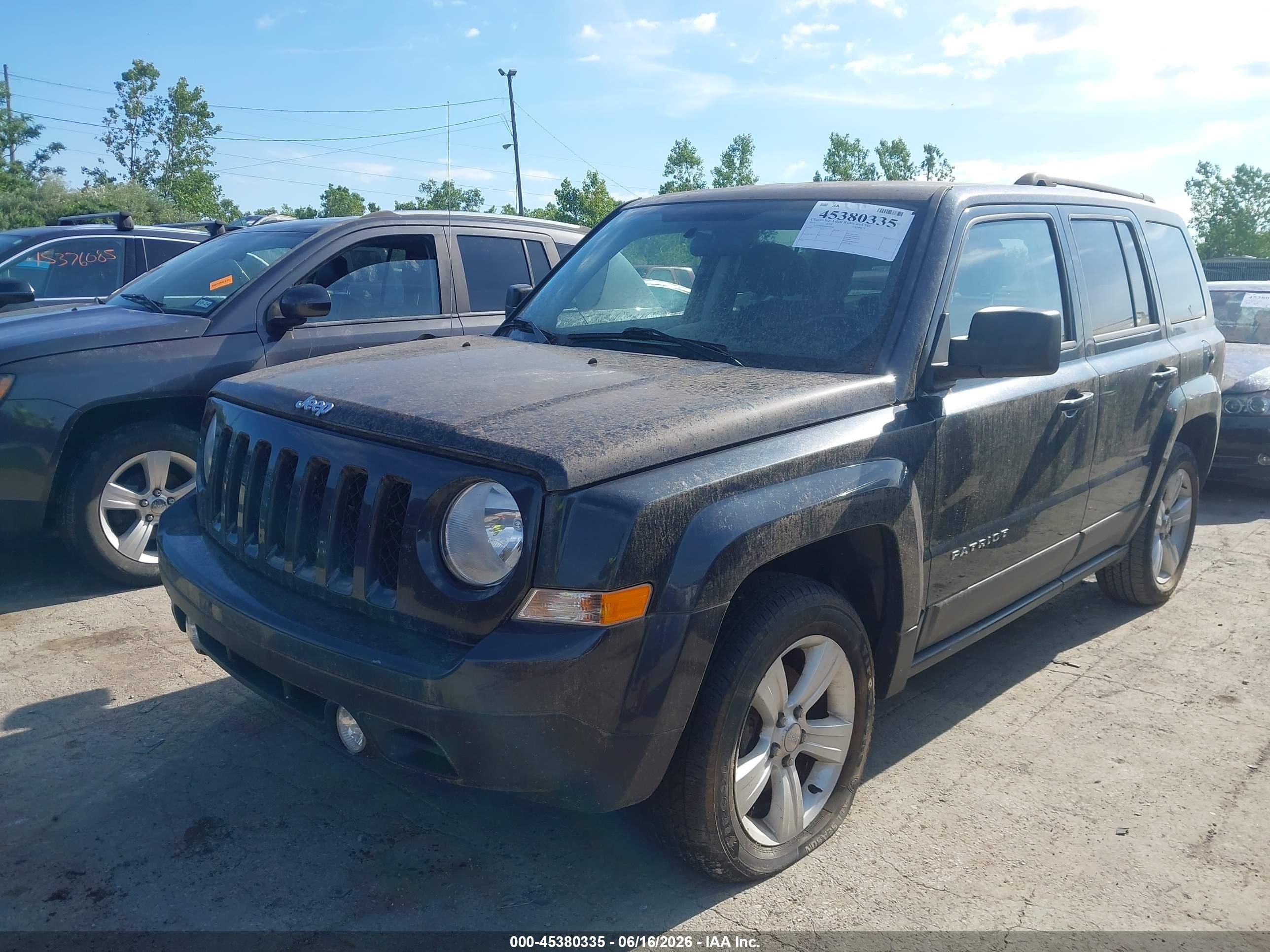 2014 Jeep Patriot Latitude Black vin: 1C4NJRFB7ED650086
