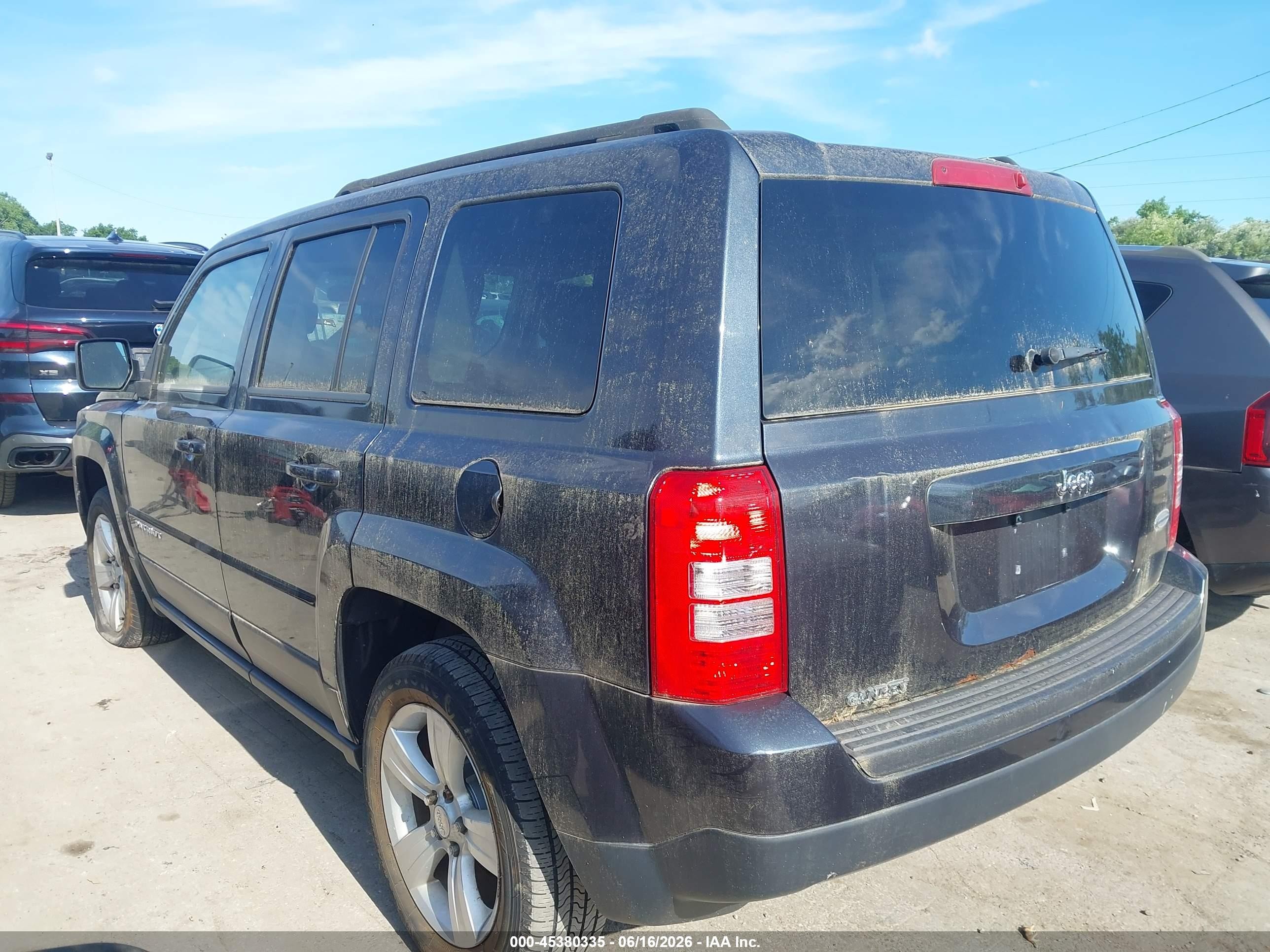 2014 Jeep Patriot Latitude Black vin: 1C4NJRFB7ED650086