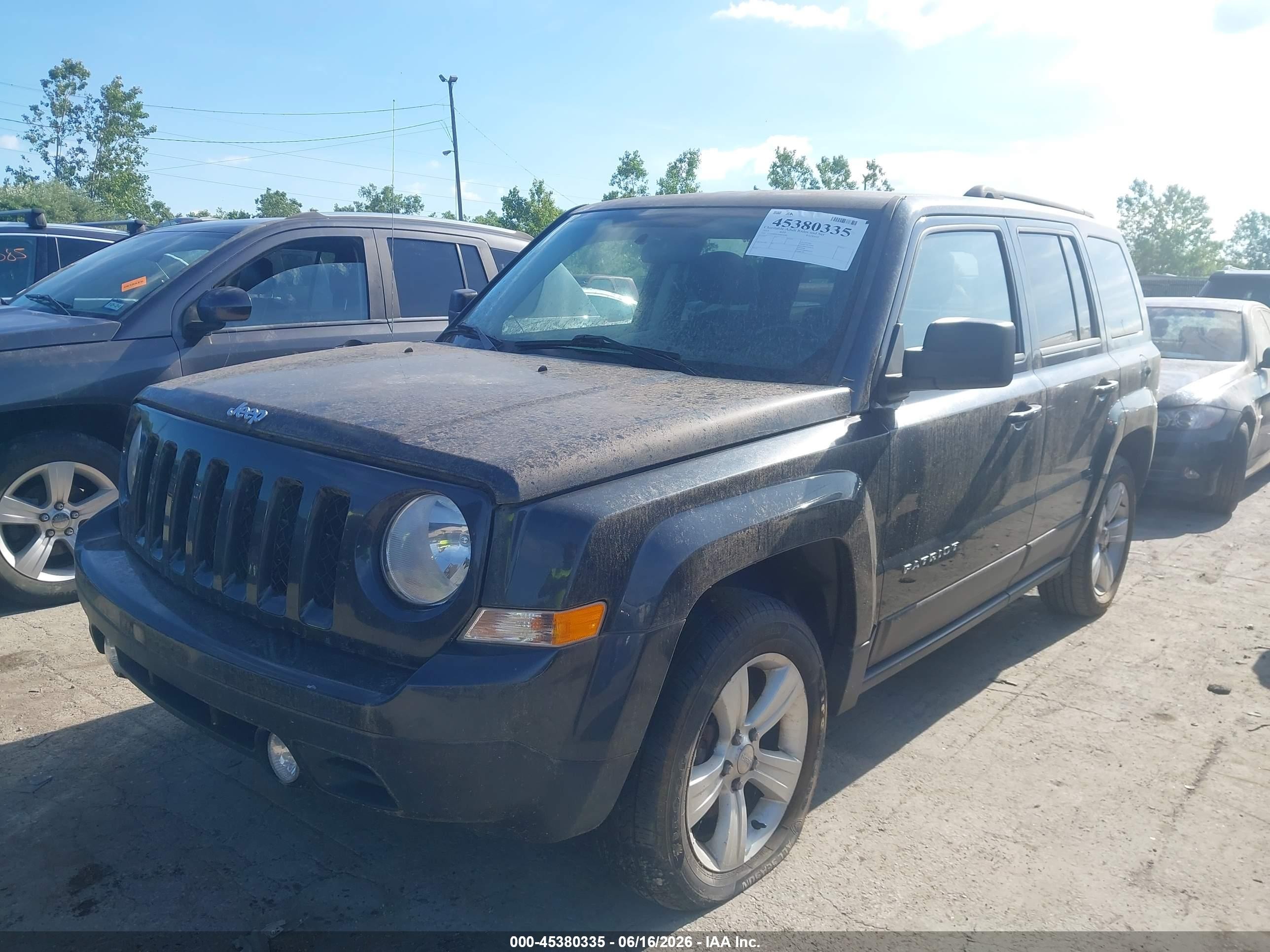 2014 Jeep Patriot Latitude Black vin: 1C4NJRFB7ED650086