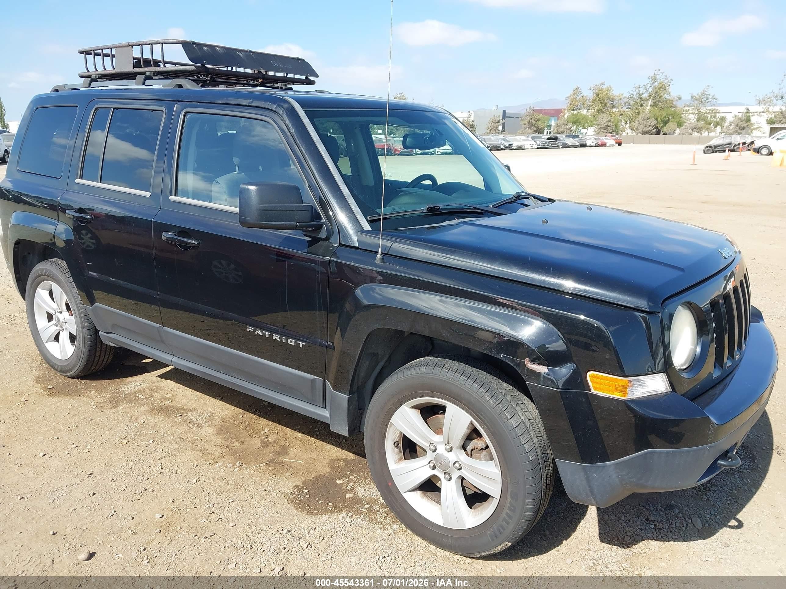 2014 Jeep Patriot Latitude Black vin: 1C4NJRFB7ED688420