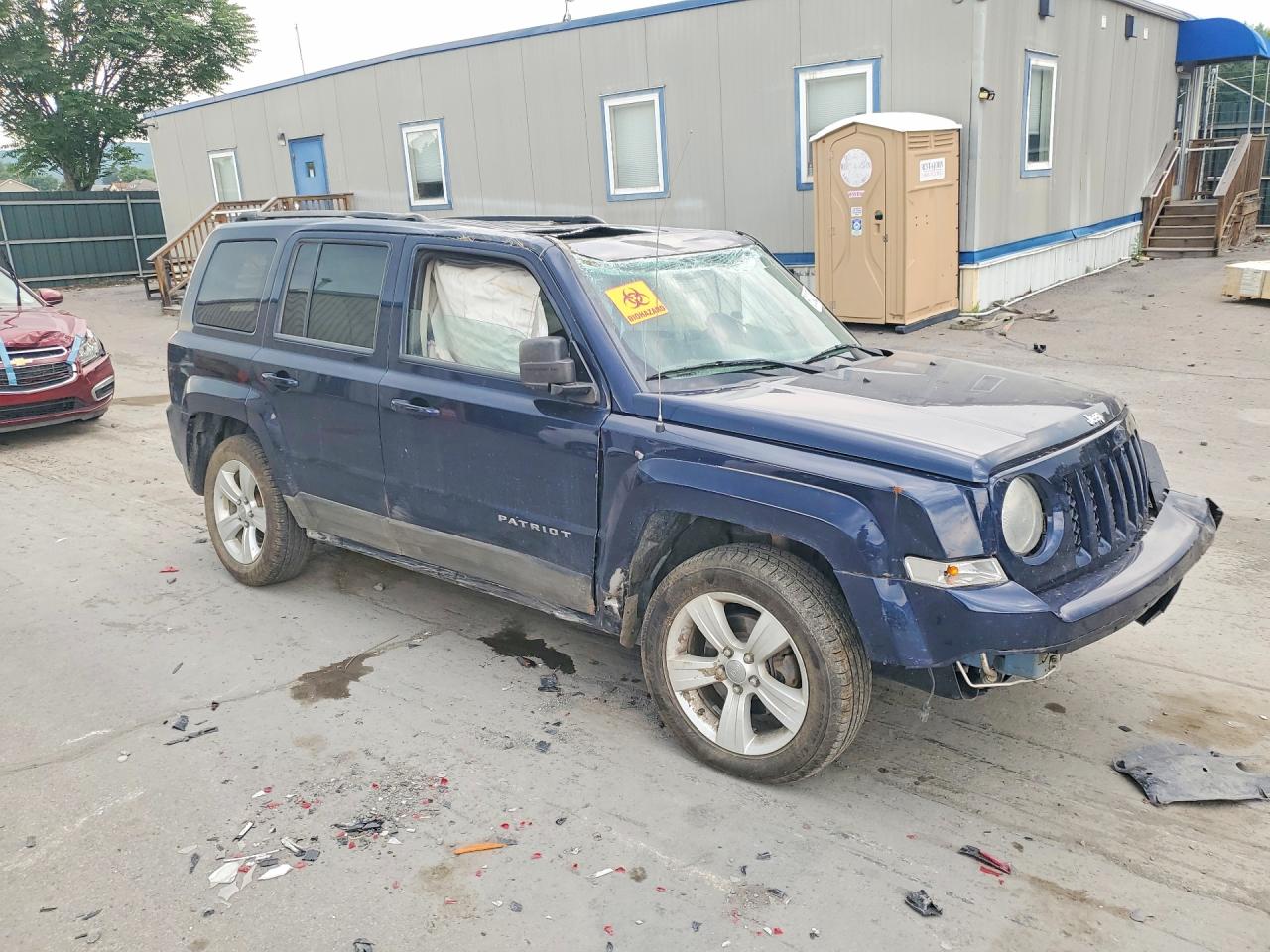 2014 Jeep Patriot Latitude Синий vin: 1C4NJRFB7ED713333