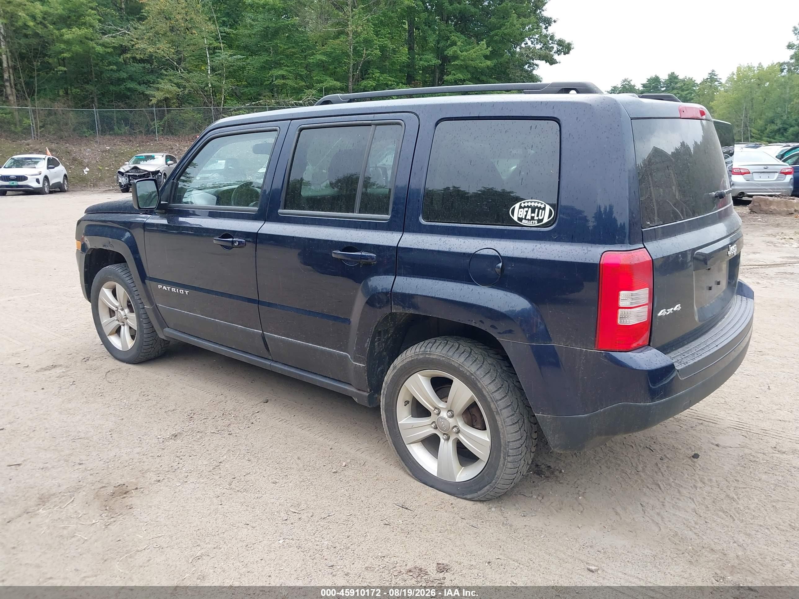2014 Jeep Patriot Latitude Blue vin: 1C4NJRFB7ED720122
