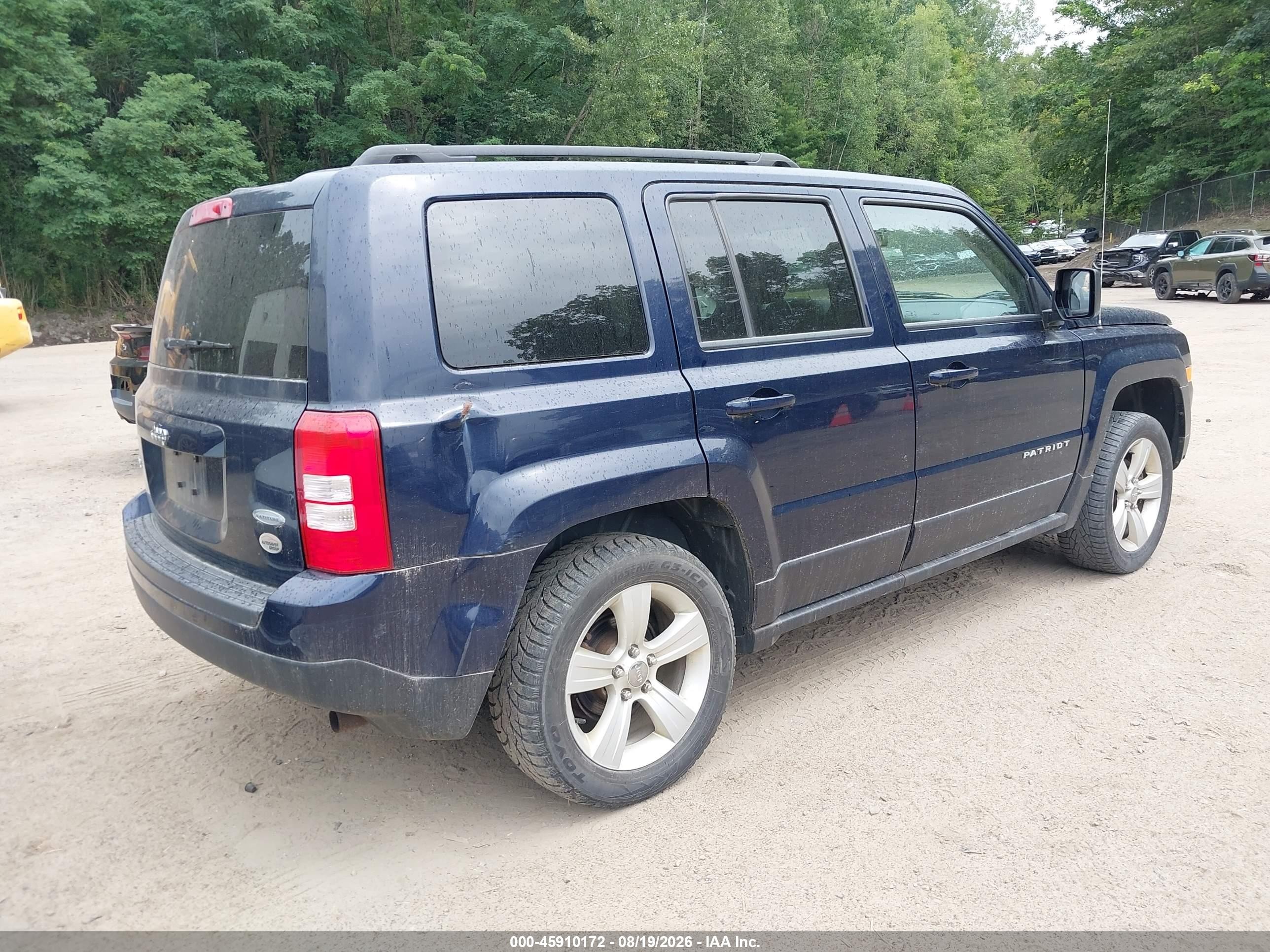 2014 Jeep Patriot Latitude Blue vin: 1C4NJRFB7ED720122