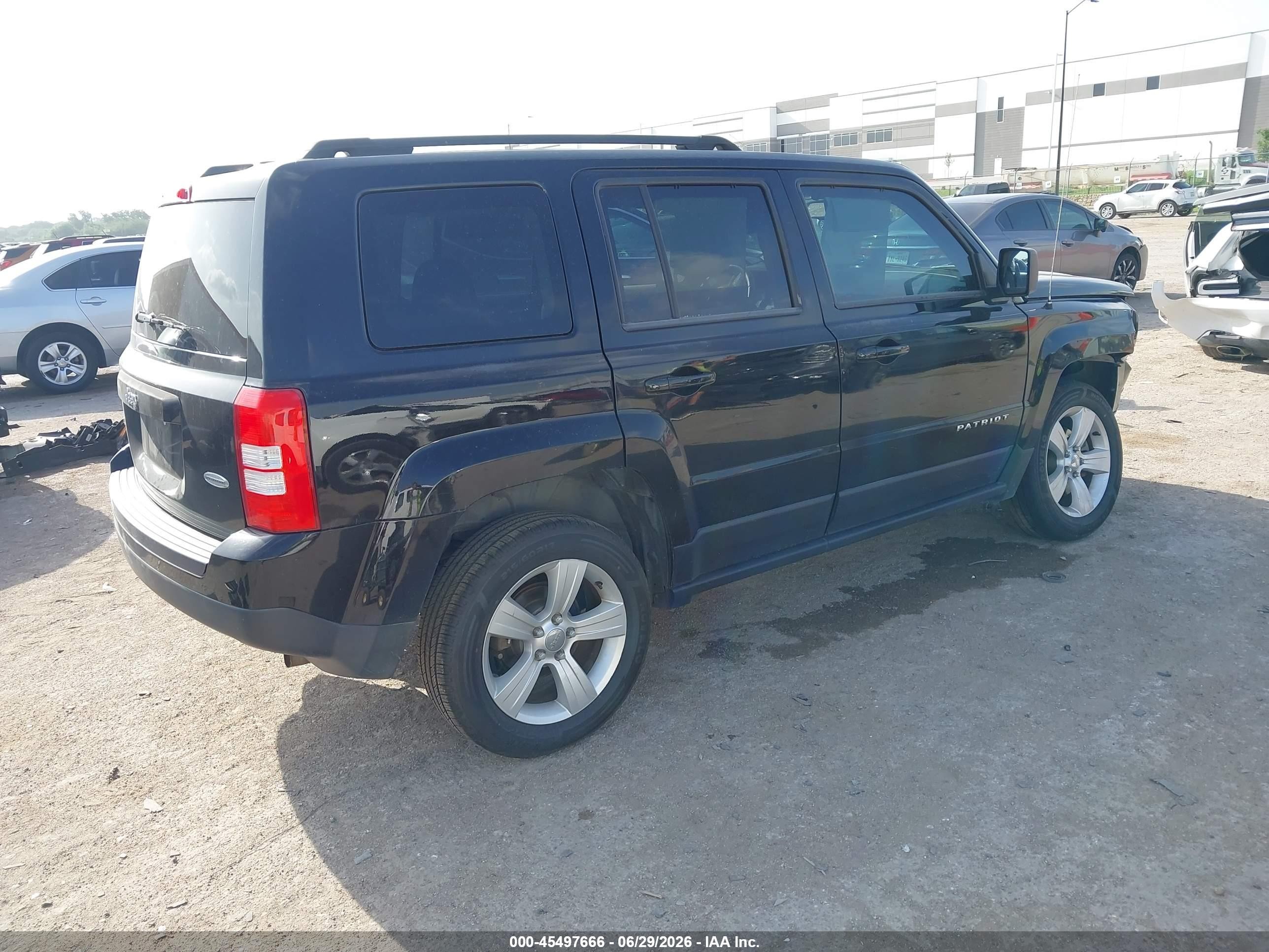 2014 Jeep Patriot Latitude Black vin: 1C4NJRFB7ED761253