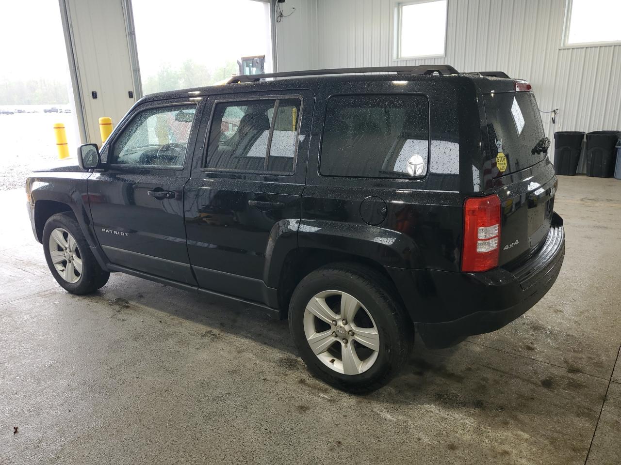 2014 Jeep Patriot Latitude Black vin: 1C4NJRFB7ED885409 Damage: Left Rear Door, Dent(S) W/ Paint Dmg, 1/8 To 1/2 Inch
