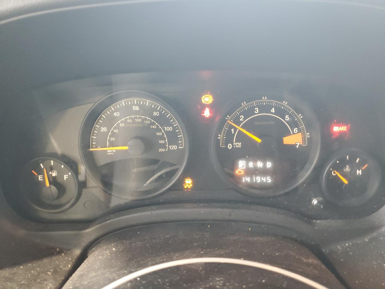 2014 Jeep Patriot Latitude Black vin: 1C4NJRFB7ED885409 Damage: Warning Light - Engine, On, Unacceptable