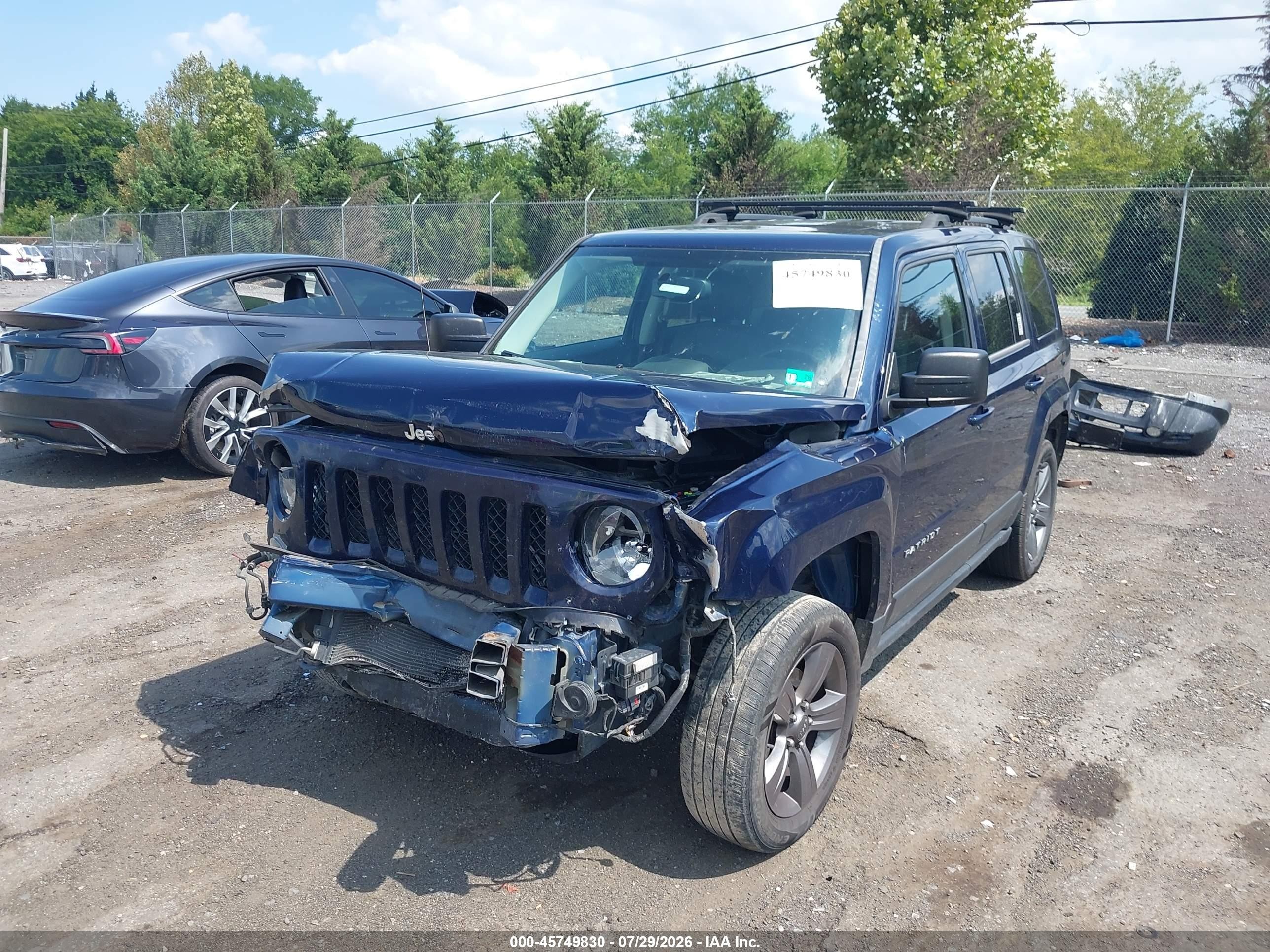 2015 Jeep Patriot High Altitude Edition Синий vin: 1C4NJRFB7FD365938