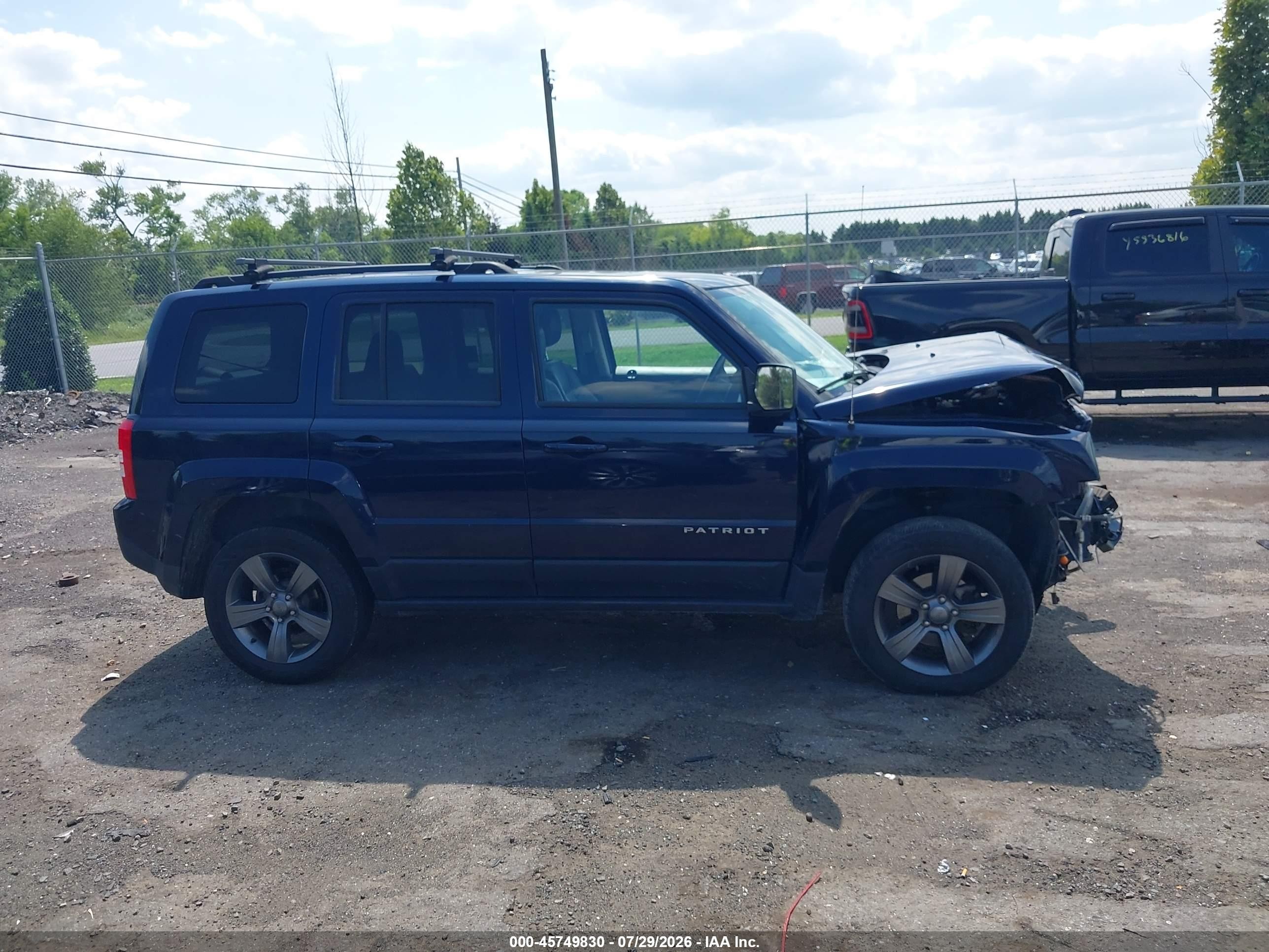 2015 Jeep Patriot High Altitude Edition Синий vin: 1C4NJRFB7FD365938