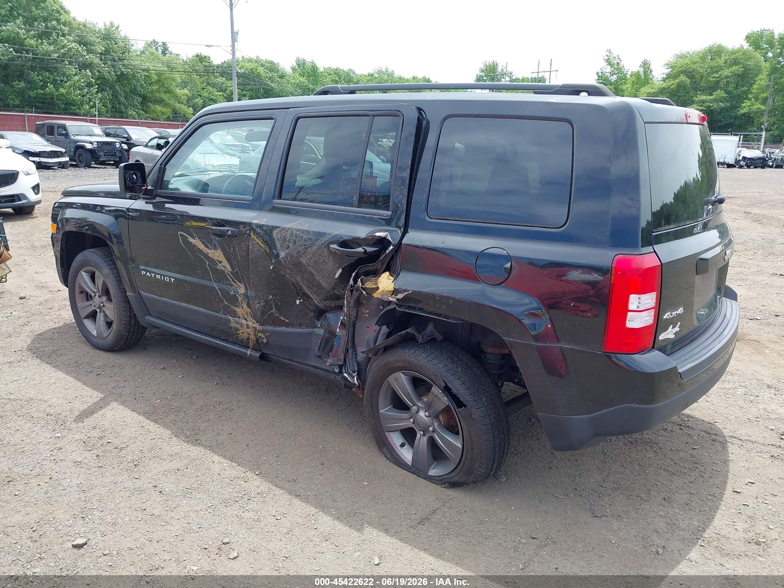 2015 Jeep Patriot High Altitude Edition Black vin: 1C4NJRFB7FD417259