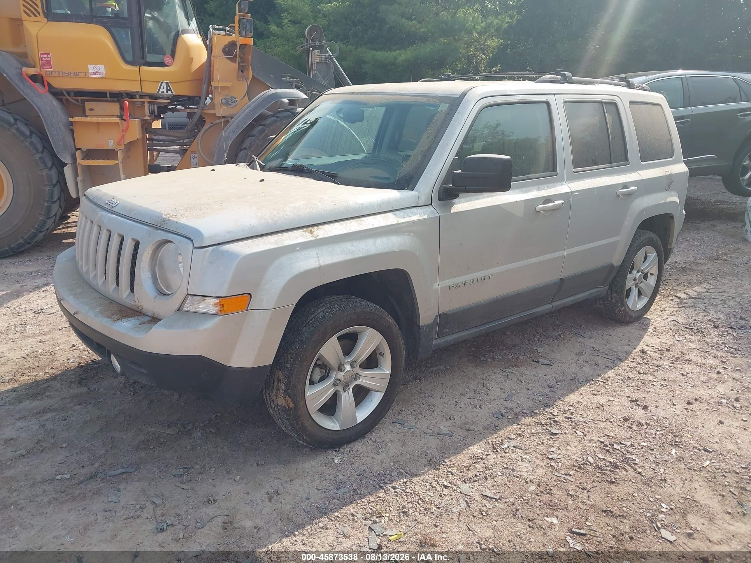 2012 Jeep Patriot Latitude Silver vin: 1C4NJRFB8CD511064