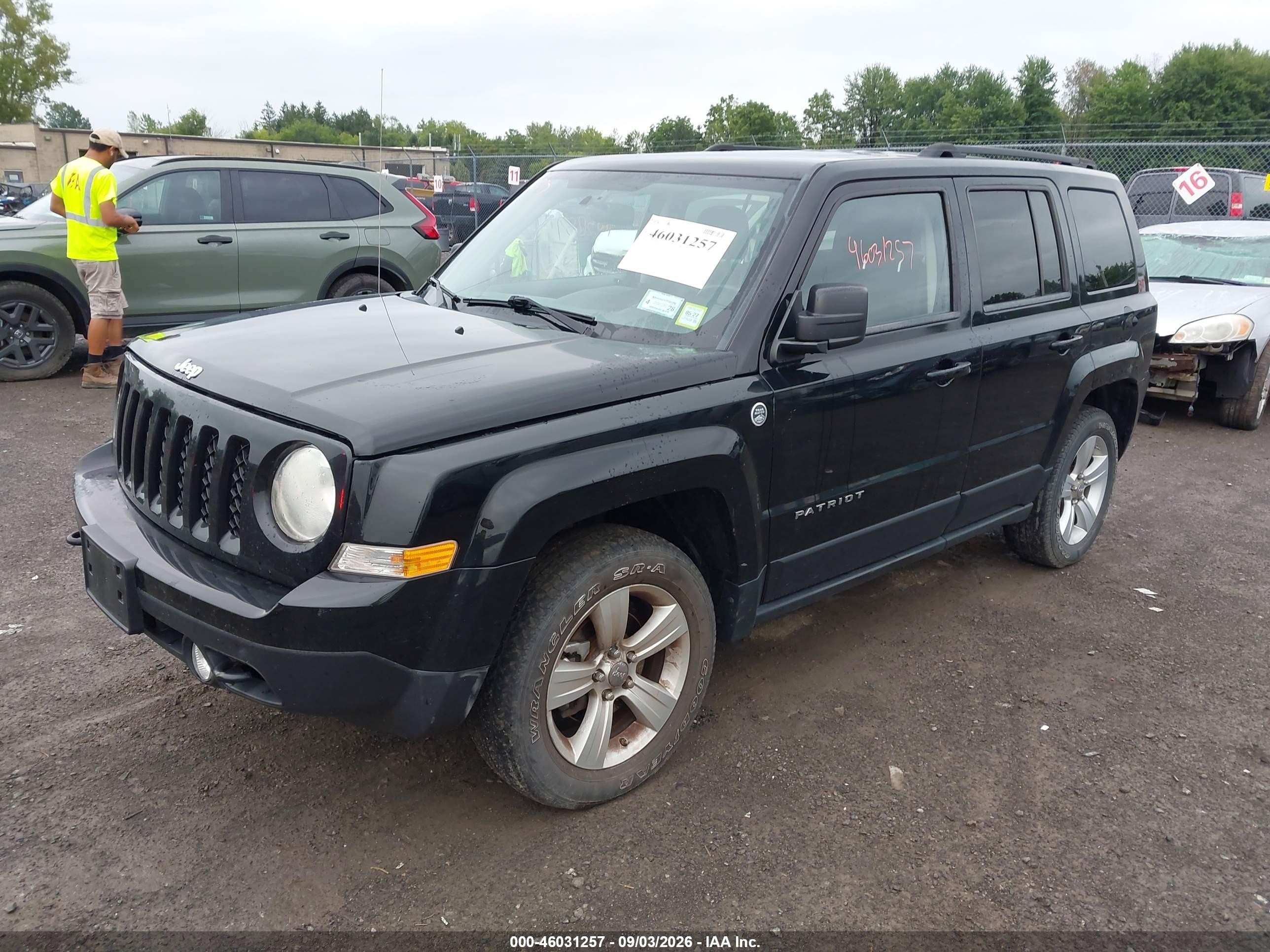 2012 Jeep Patriot Latitude Black vin: 1C4NJRFB8CD564296