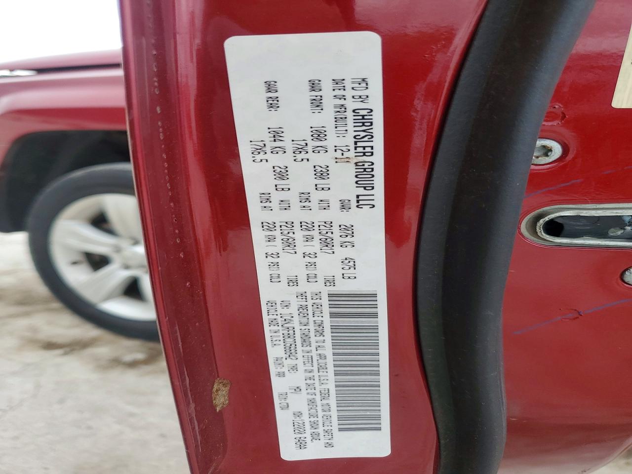 2012 Jeep Patriot Latitude Red vin: 1C4NJRFB8CD566842