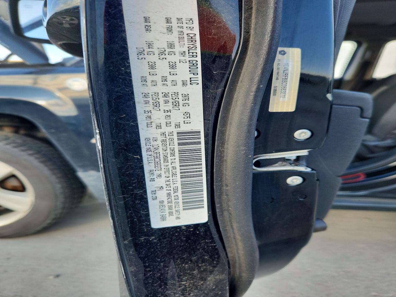 2012 Jeep Patriot Latitude Черный vin: 1C4NJRFB8CD683272