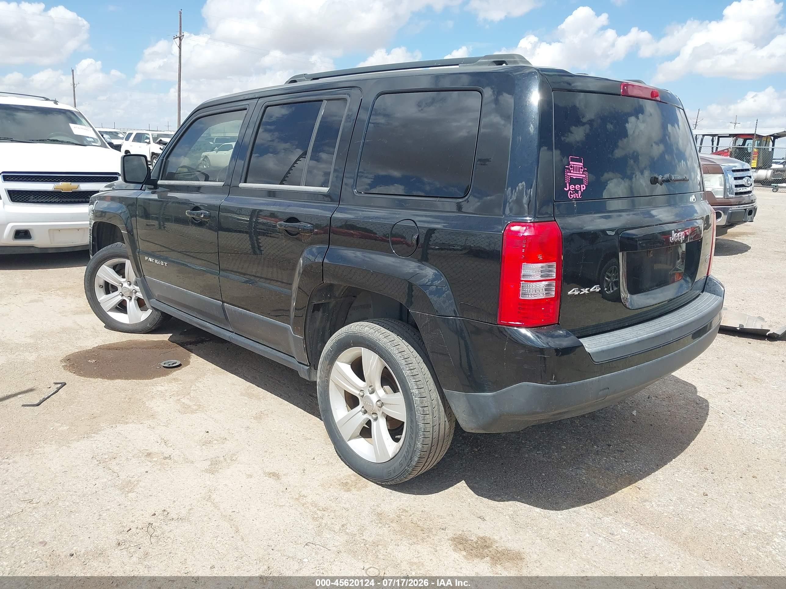 2014 Jeep Patriot Latitude Black vin: 1C4NJRFB8ED509253