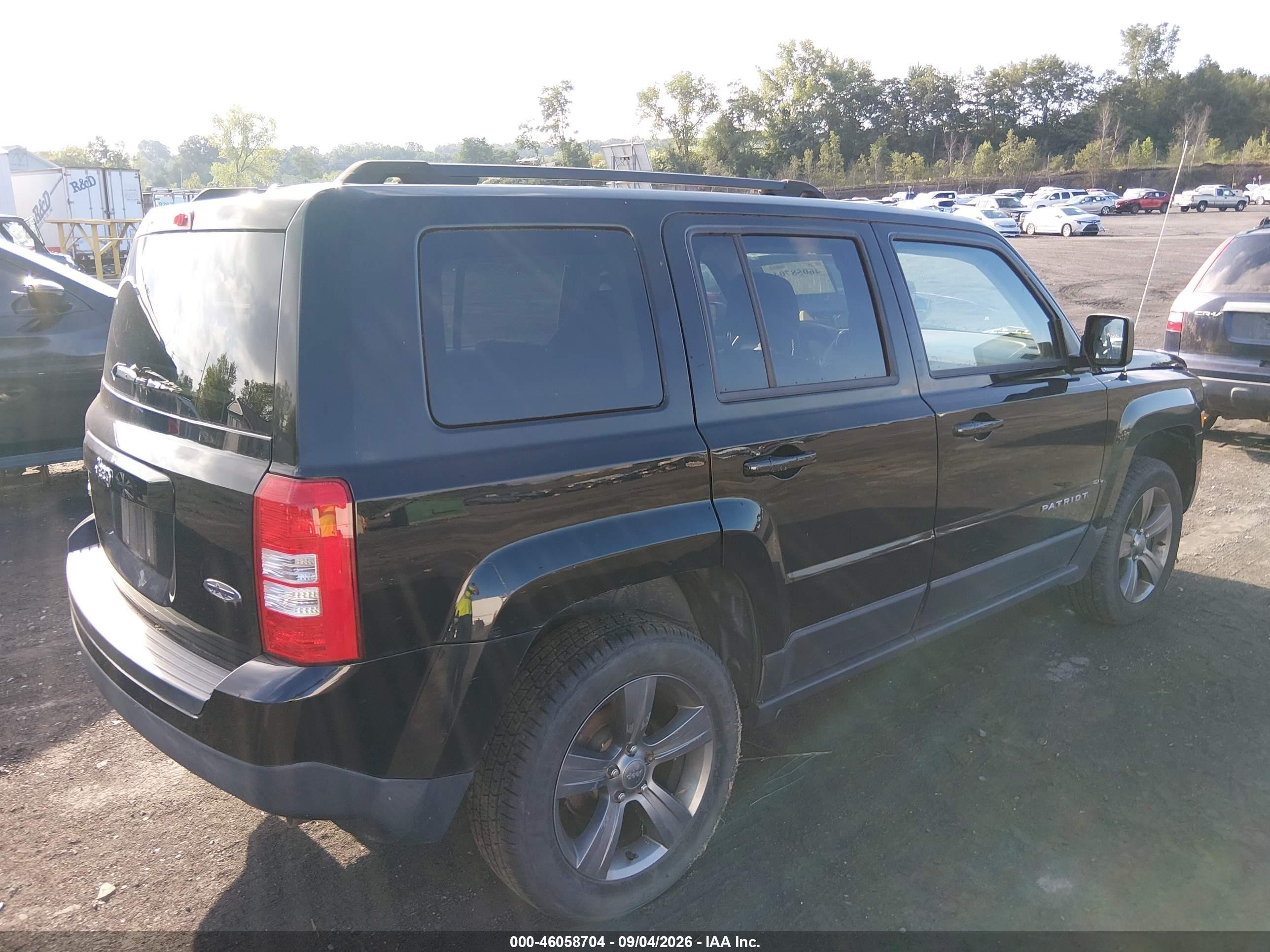 2015 Jeep Patriot High Altitude Edition Black vin: 1C4NJRFB8FD417223
