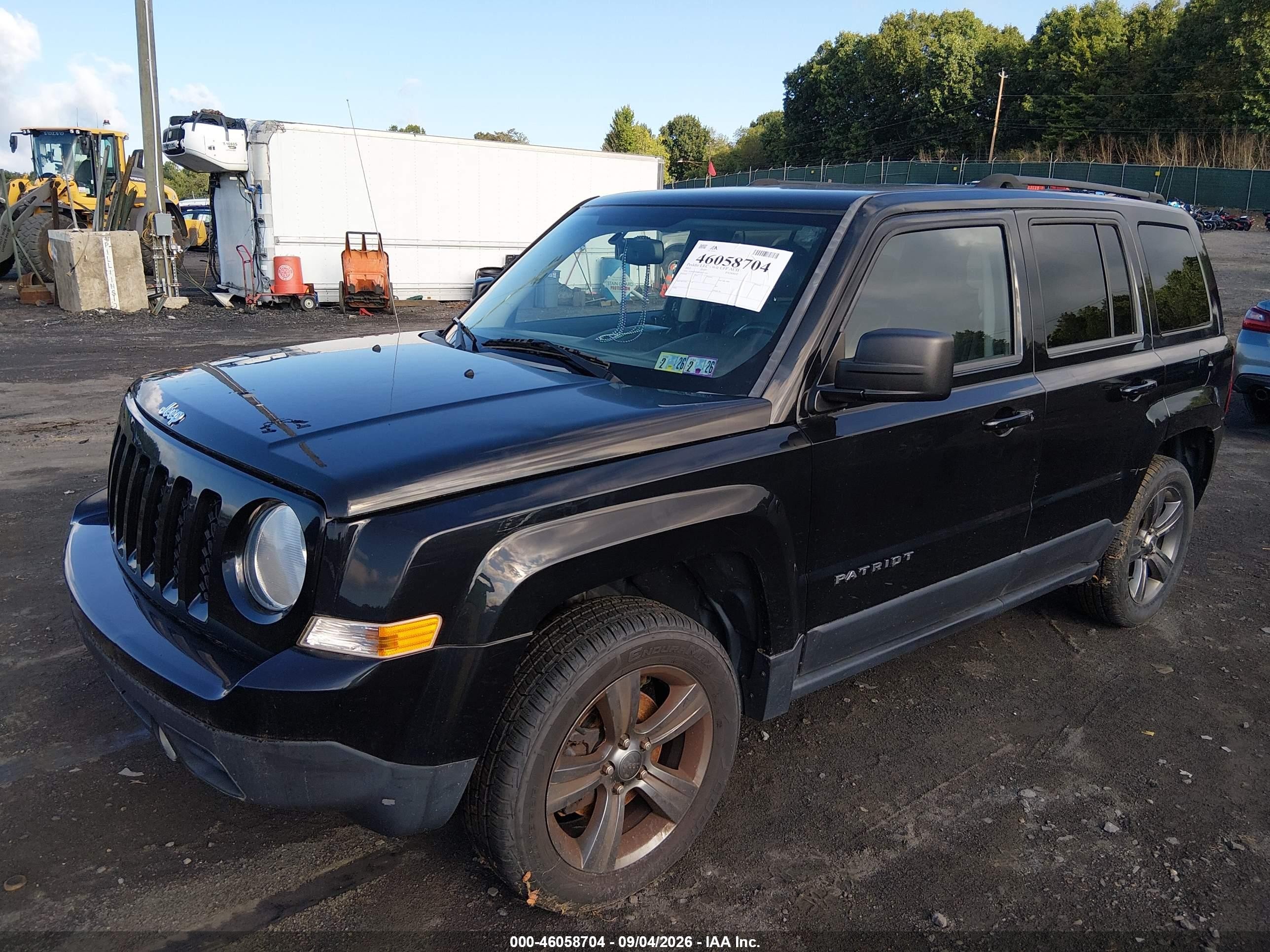 2015 Jeep Patriot High Altitude Edition Black vin: 1C4NJRFB8FD417223